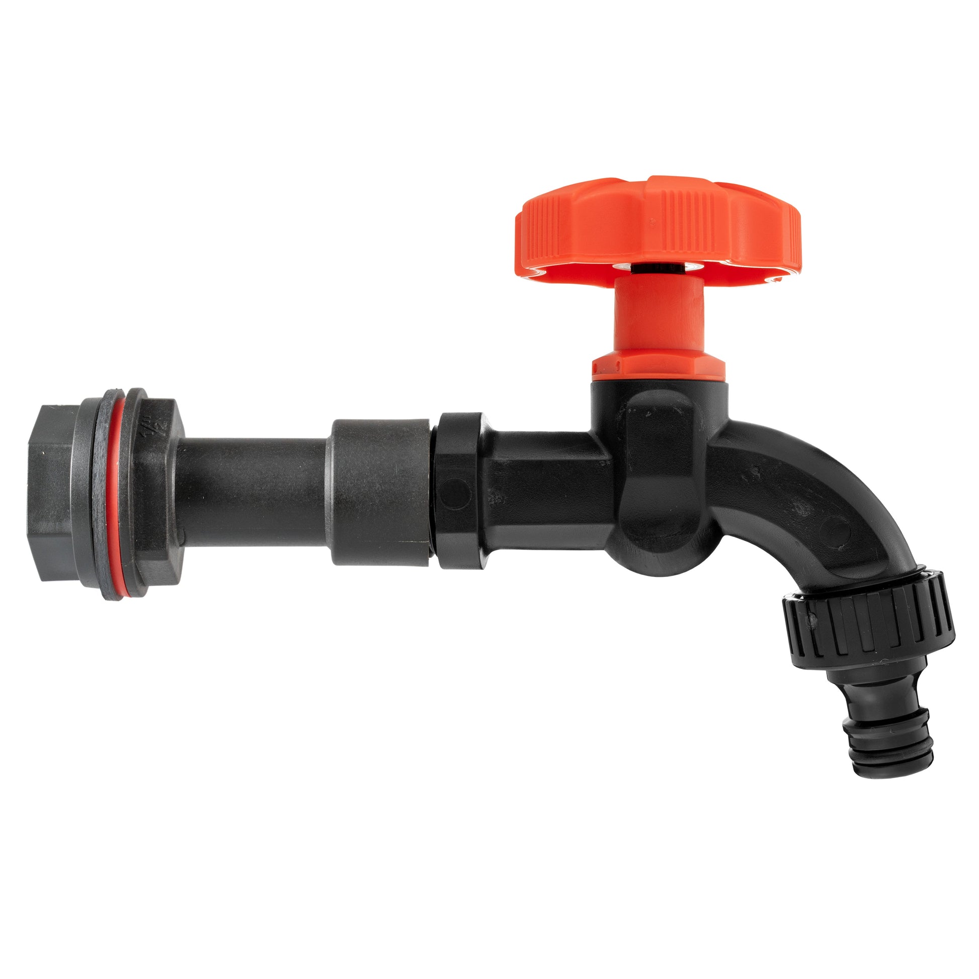 AP Supplies Water Butt Extension Kit 1/2" with Black Dial Tap and Drill Bit