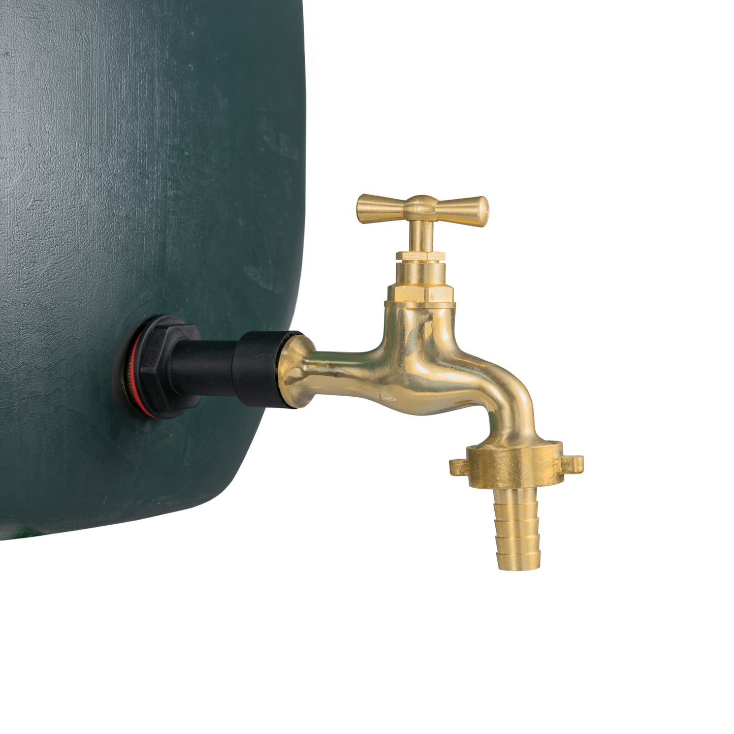 AP Supplies Water Butt Extension Kit 1/2" with 13mm Barbed Polished Brass Tap and Drill Bit