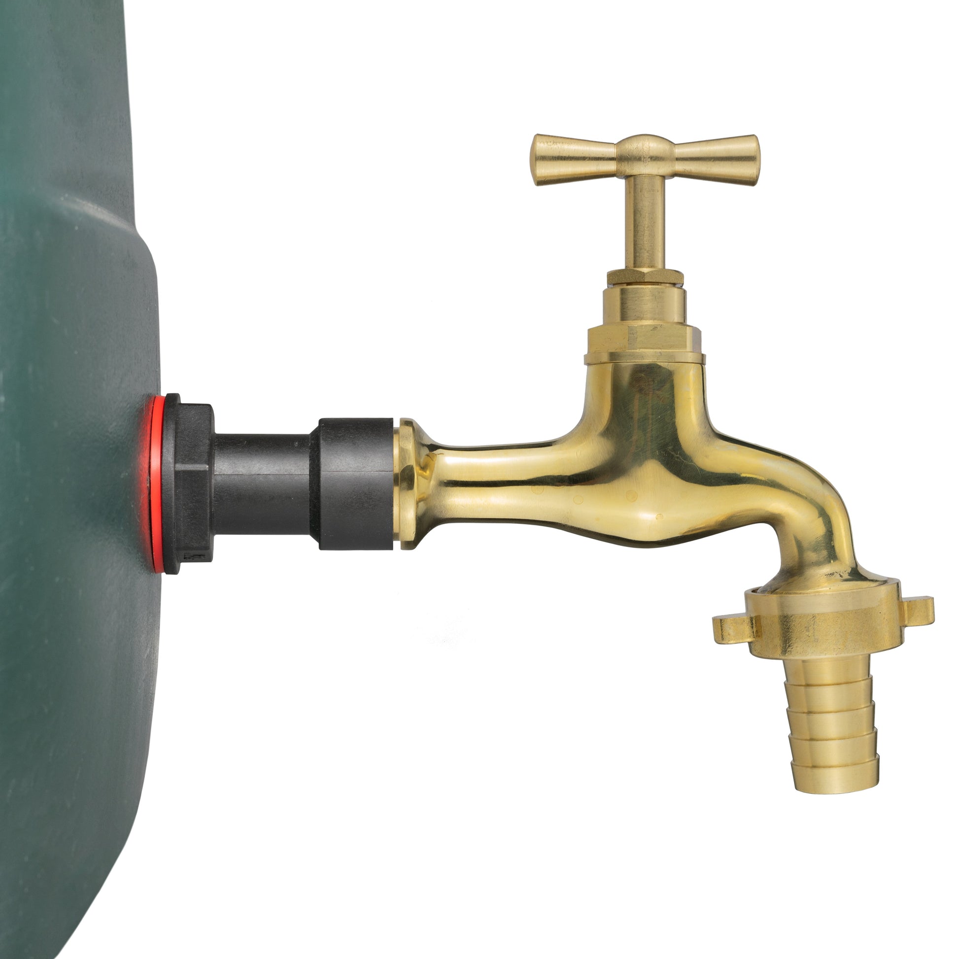 AP Supplies Water Butt Extension Kit 1/2" with 13mm Barbed Polished Brass Tap and Drill Bit