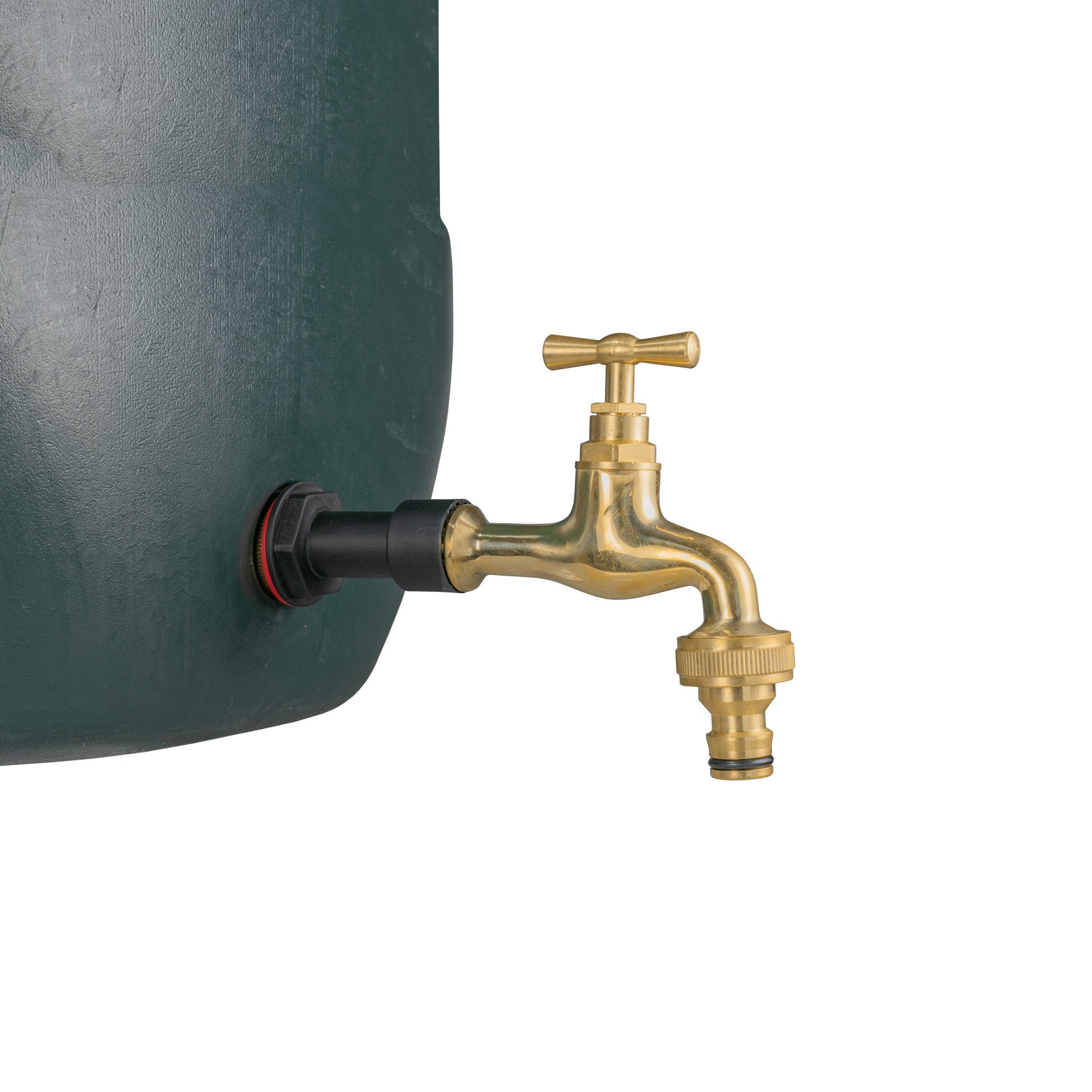 AP Supplies Water Butt Extension Kit 1/2" with Quick Connect Polished Brass Tap and Drill Bit