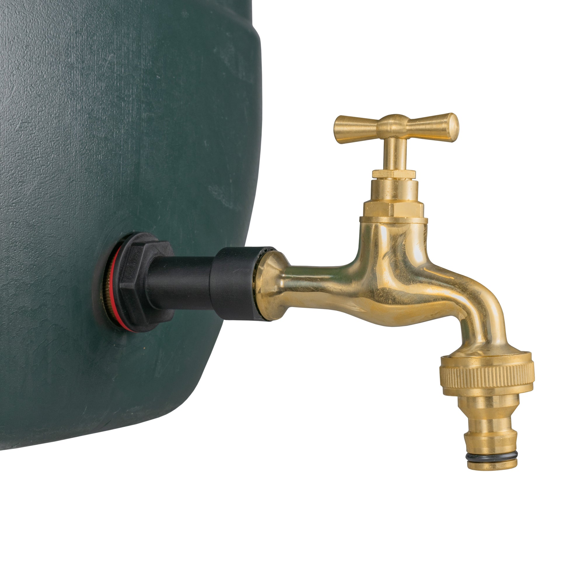AP Supplies Water Butt Extension Kit 1/2" with Quick Connect Polished Brass Tap and Drill Bit