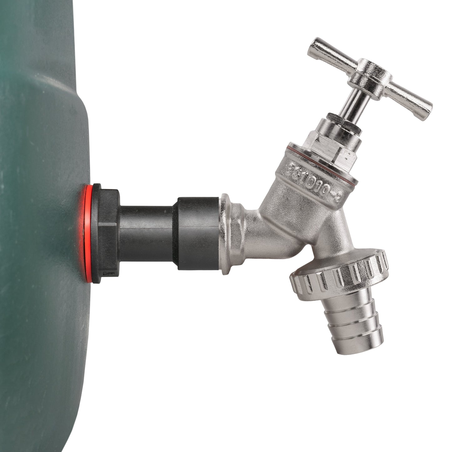 Water Butt Extension Kit 1/2in with Nickel Plated Barbed Tap for Water Connector