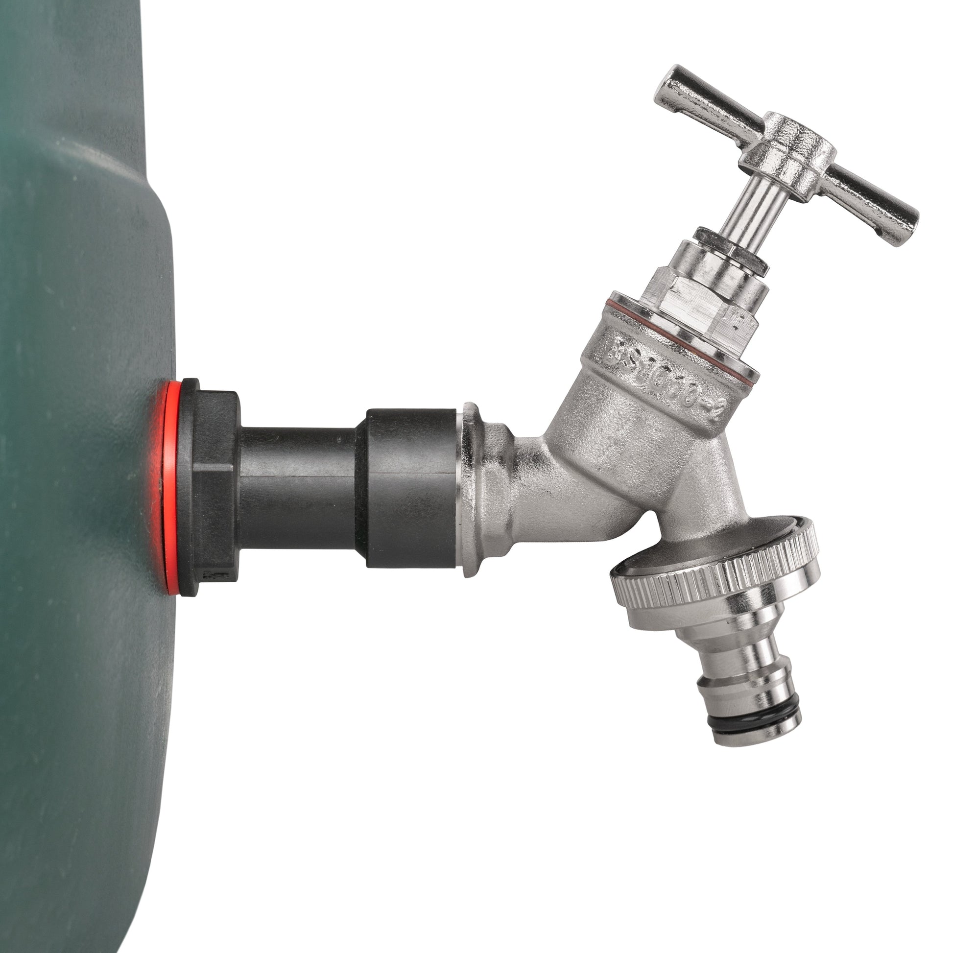 AP Supplies Water Butt Extension Kit 1/2" with Nickel Plated Quick Connect Tap and Drill Bit