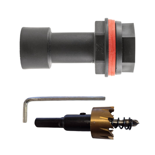 AP Supplies Water Butt Extension 1/2" BSPM-F with Nut and Washers and Drill Bit