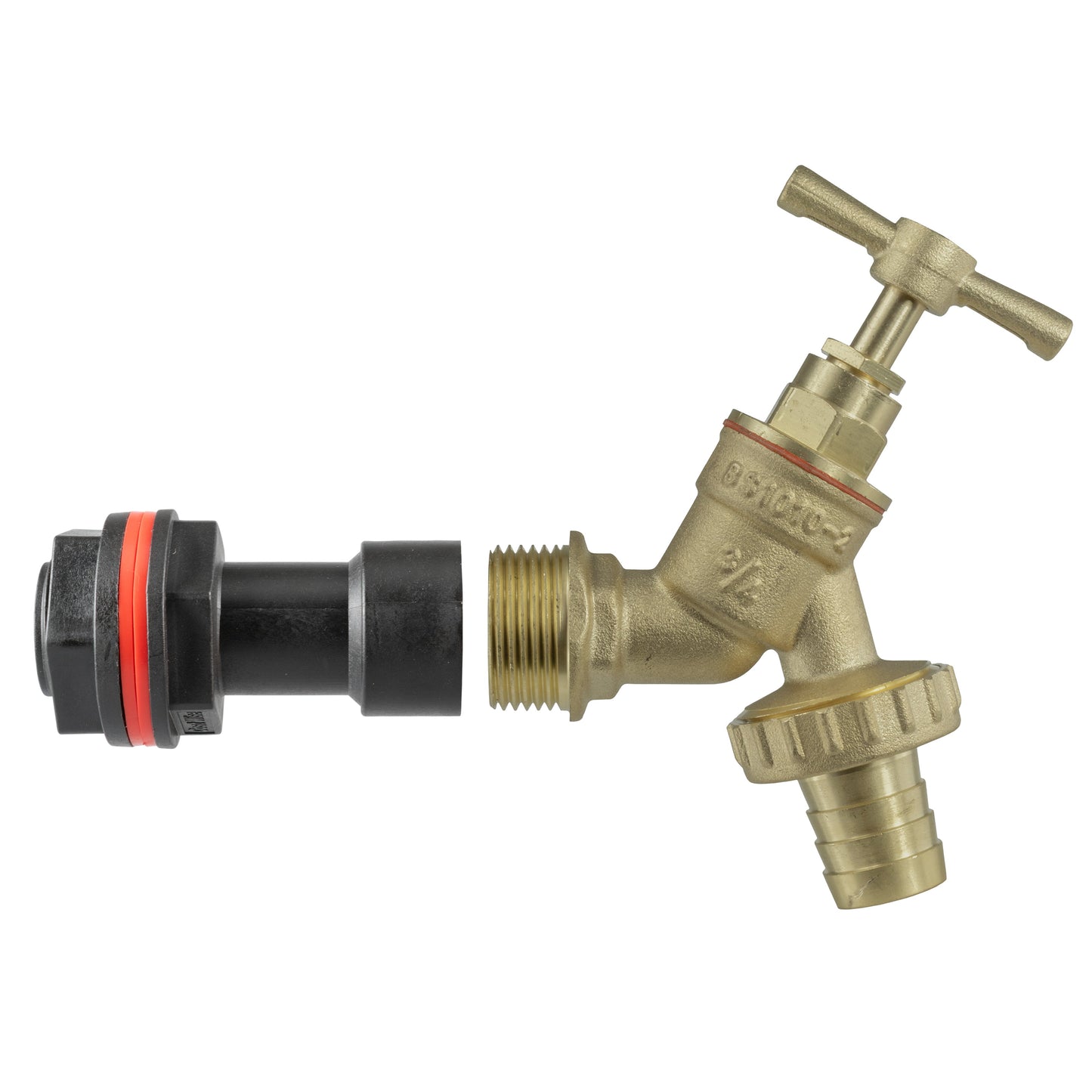 AP Supplies Water Butt Extension Kit 3/4" with Brass Barbed Tap and Drill Bit