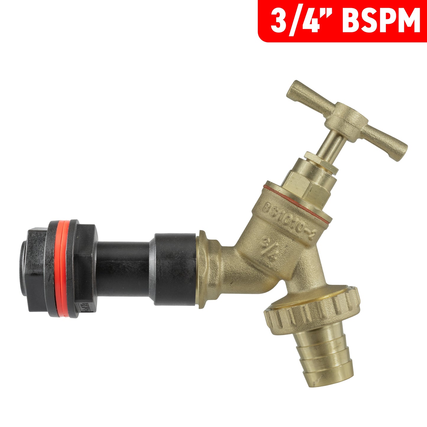 Water Butt Extension Kit 3/4in with Brass Barbed Tap Water Connector Tap Adapter