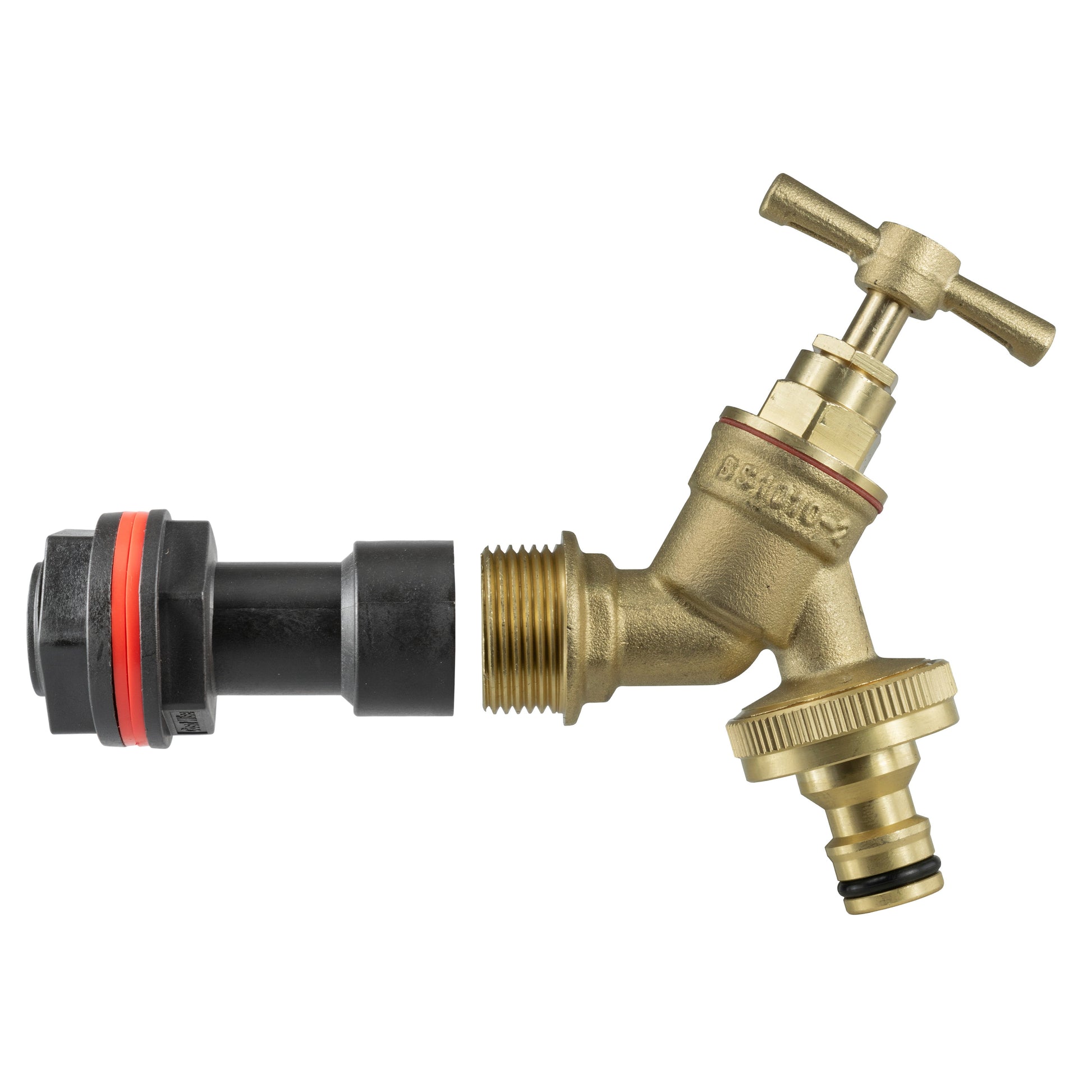 AP Supplies Water Butt Extension Kit 3/4" with Brass Quick Connect Tap and Drill Bit