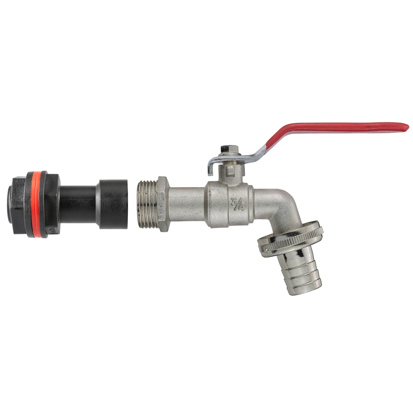AP Supplies Water Butt Extension Kit 3/4" with Barbed Lever Tap and Drill Bit