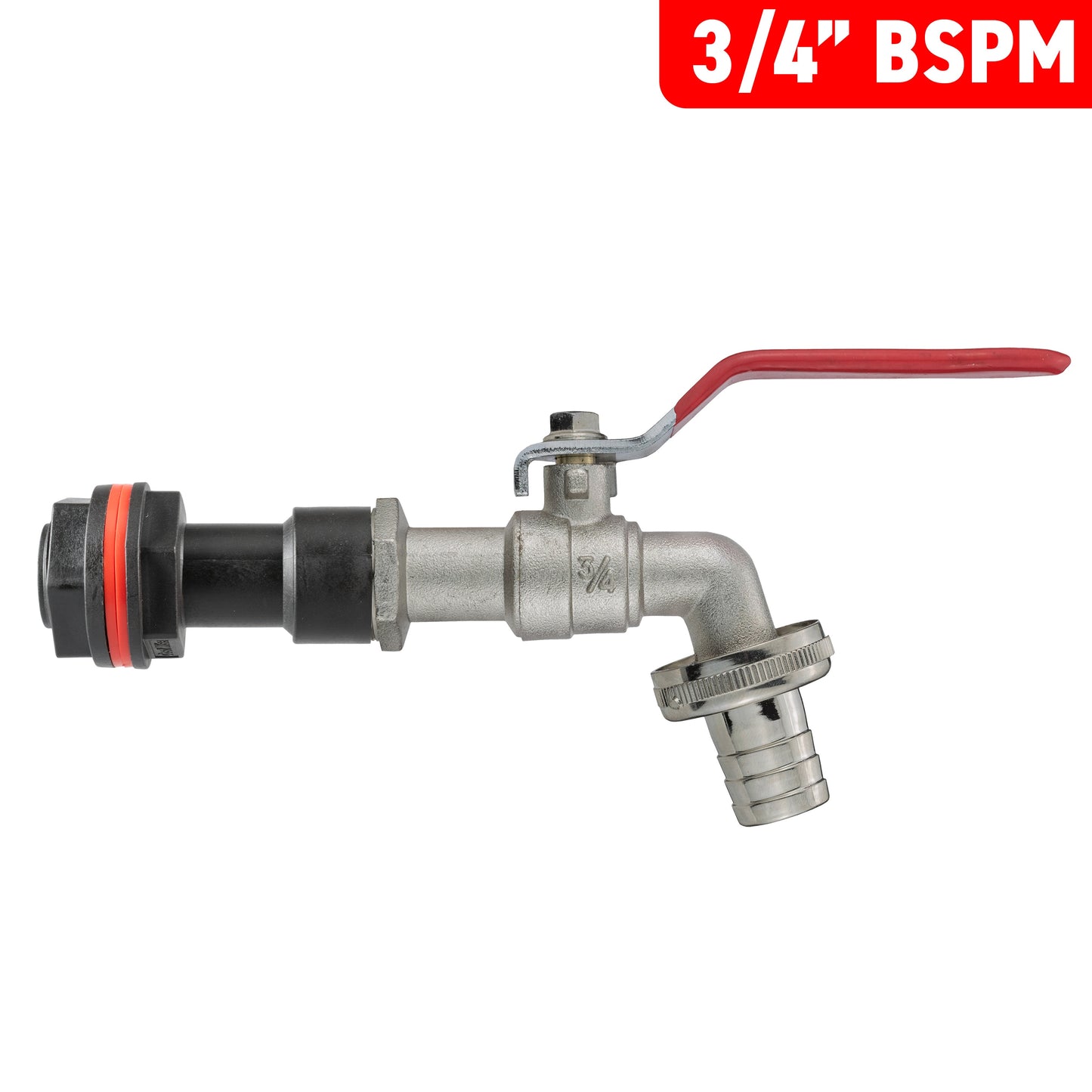 Water Butt Extension Kit 3/4in with Barbed Lever Tap Water Connector Tap Adapter