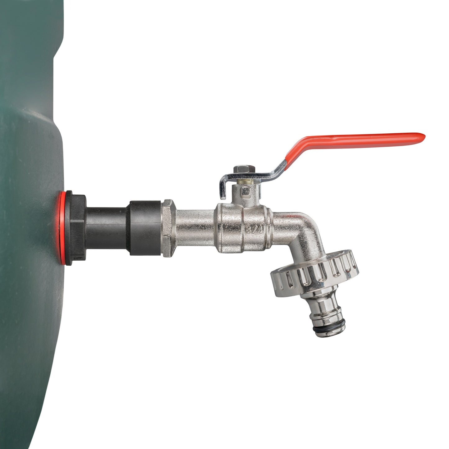 Water Butt Extension Kit 3/4in with Quick Connect Lever Tap for Garden Hose Pipe