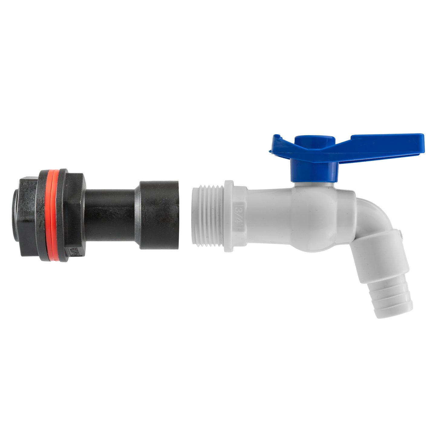 AP Supplies Water Butt Extension Kit 3/4" with White PVC Tap and Drill Bit