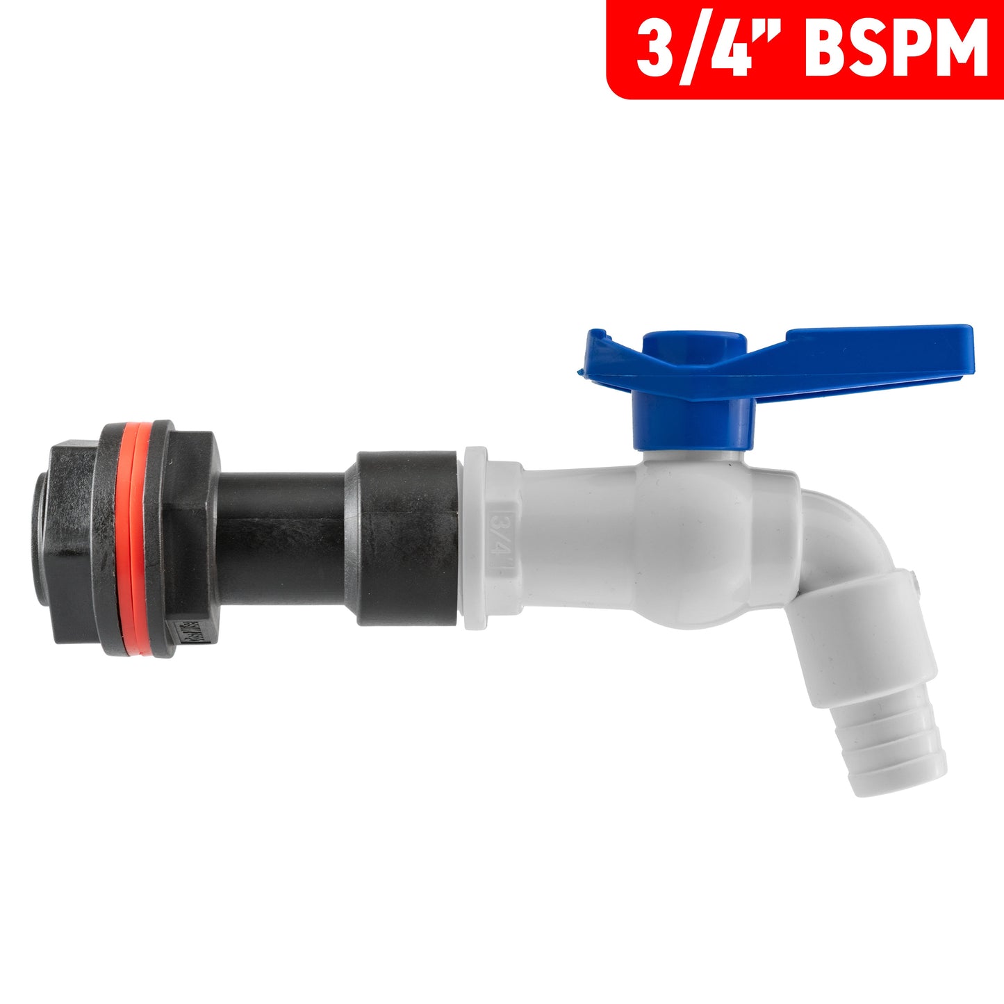 AP Supplies Water Butt Extension Kit 3/4" with White PVC Tap and Drill Bit