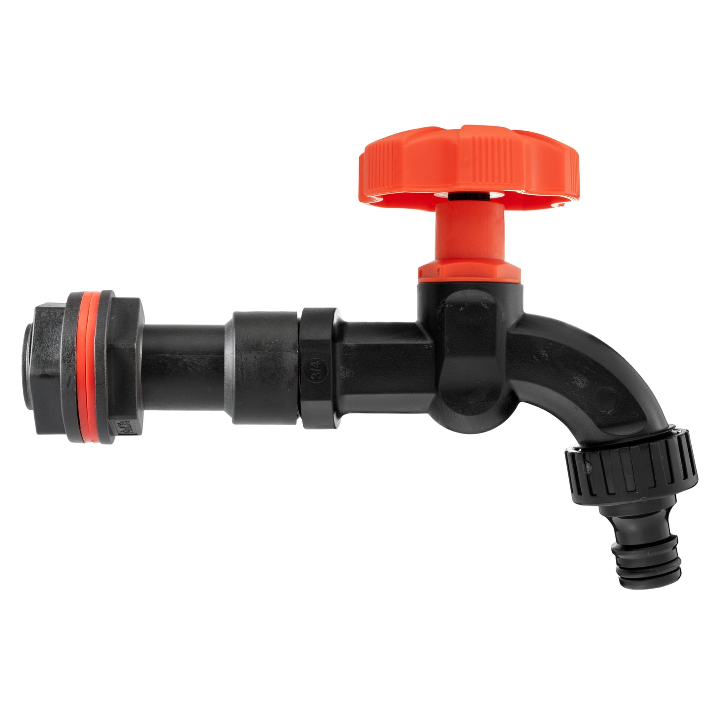 AP Supplies Water Butt Extension Kit 3/4" with Black Dial Tap and Drill Bit