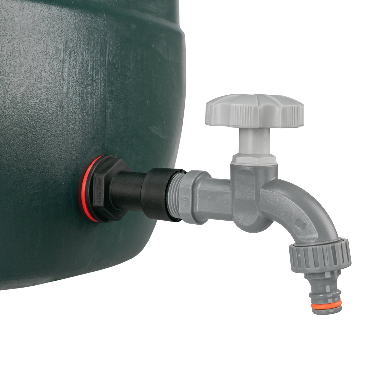 AP Supplies Water Butt Extension Kit 3/4" with Grey Dial Tap and Drill Bit