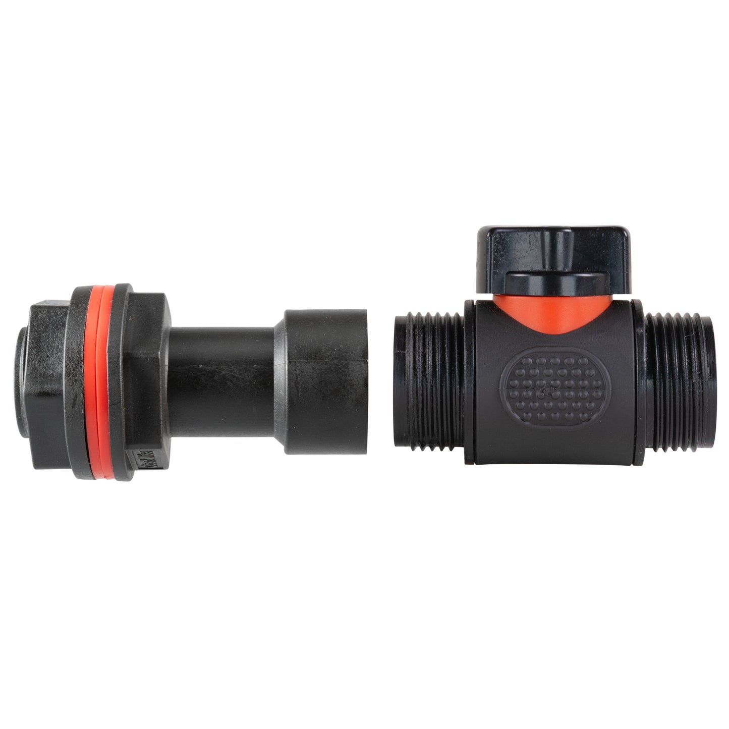 Water Butt Extension Kit 3/4in with 3/4in BSP In-Line Valve for Garden Hose Pipe