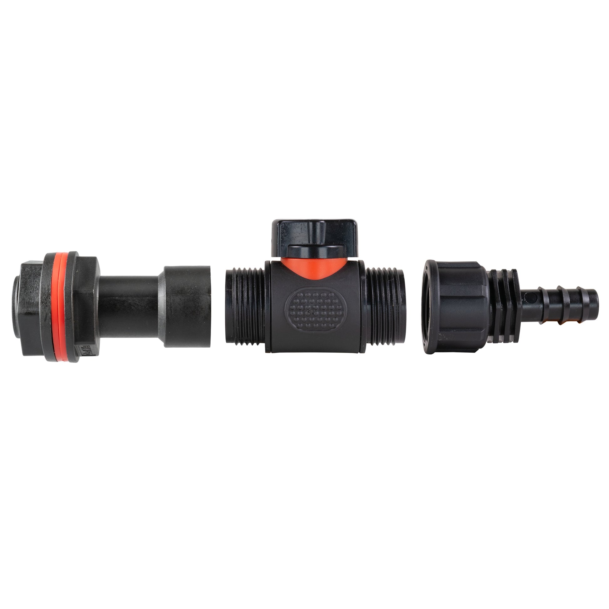 AP Supplies Water Butt Extension Kit 3/4" with In-Line Valve + 16mm Barb and Drill Bit