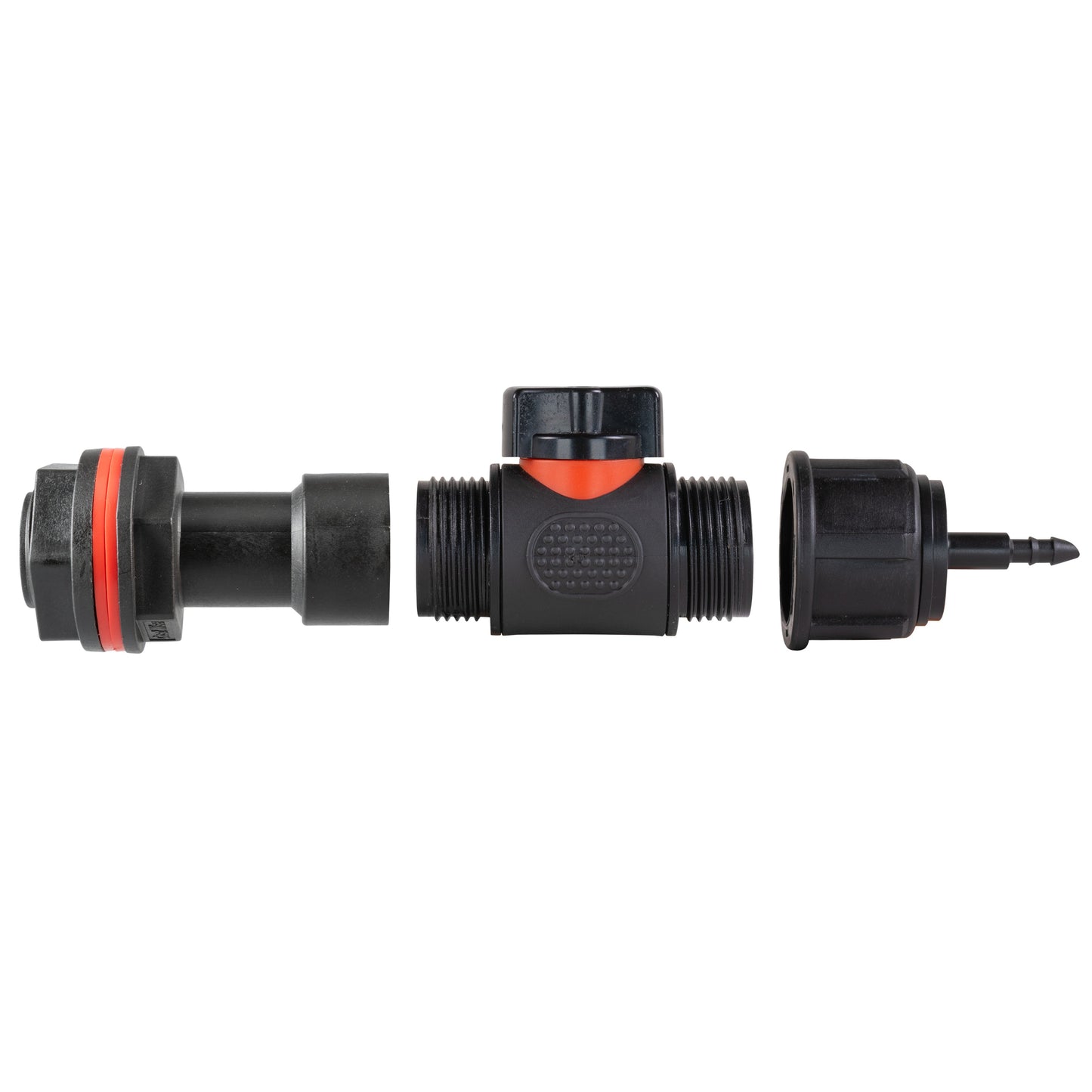 Water Butt Extension Kit 3/4in with In-Line Valve + 4mm Micro Barb Tap Adapter