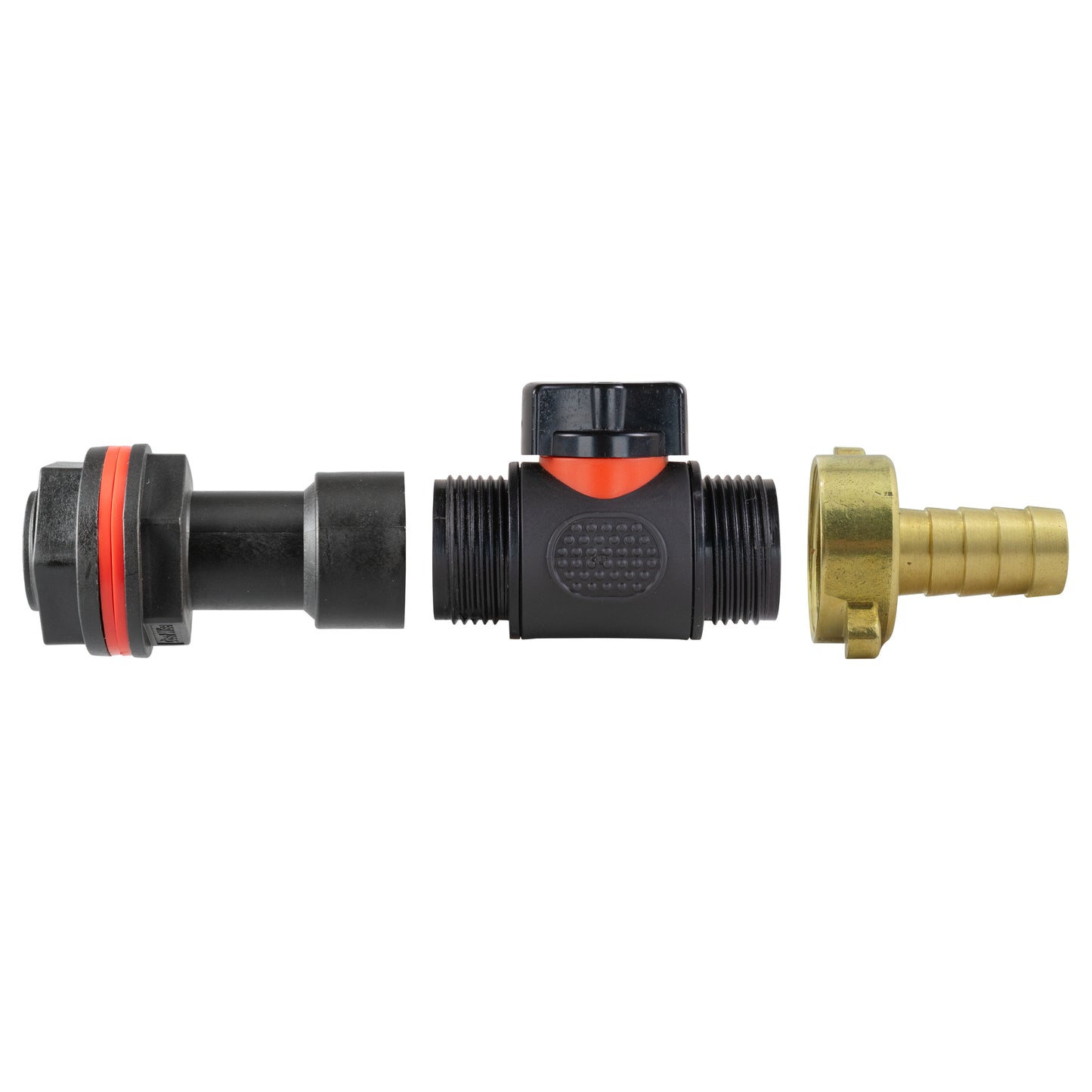 AP Supplies Water Butt Extension Kit 3/4" with In-Line Valve + Brass 1/2" Barb and Drill Bit