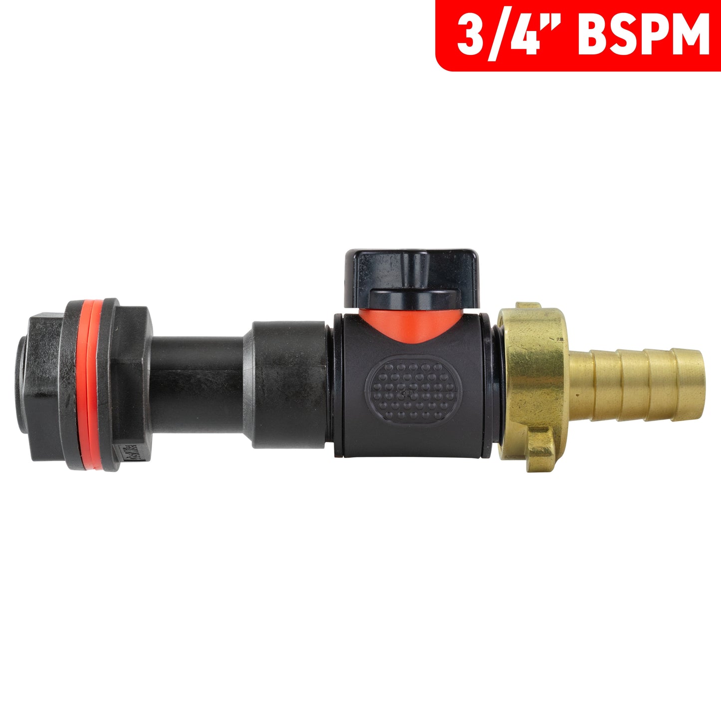 AP Supplies Water Butt Extension Kit 3/4" with In-Line Valve + Brass 1/2" Barb and Drill Bit