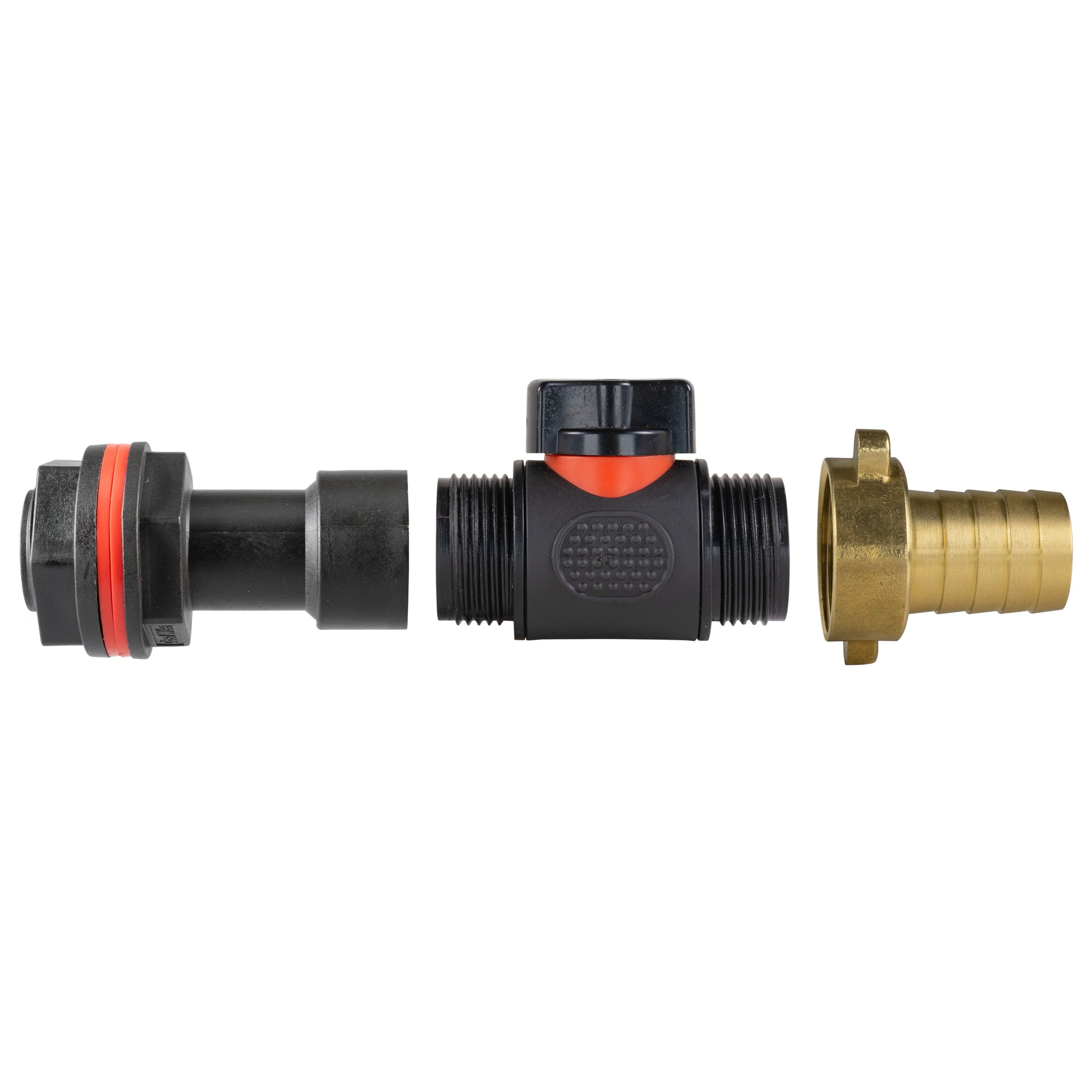 AP Supplies Water Butt Extension Kit 3/4" with In-Line Valve + Brass 3/4" Barb and Drill Bit