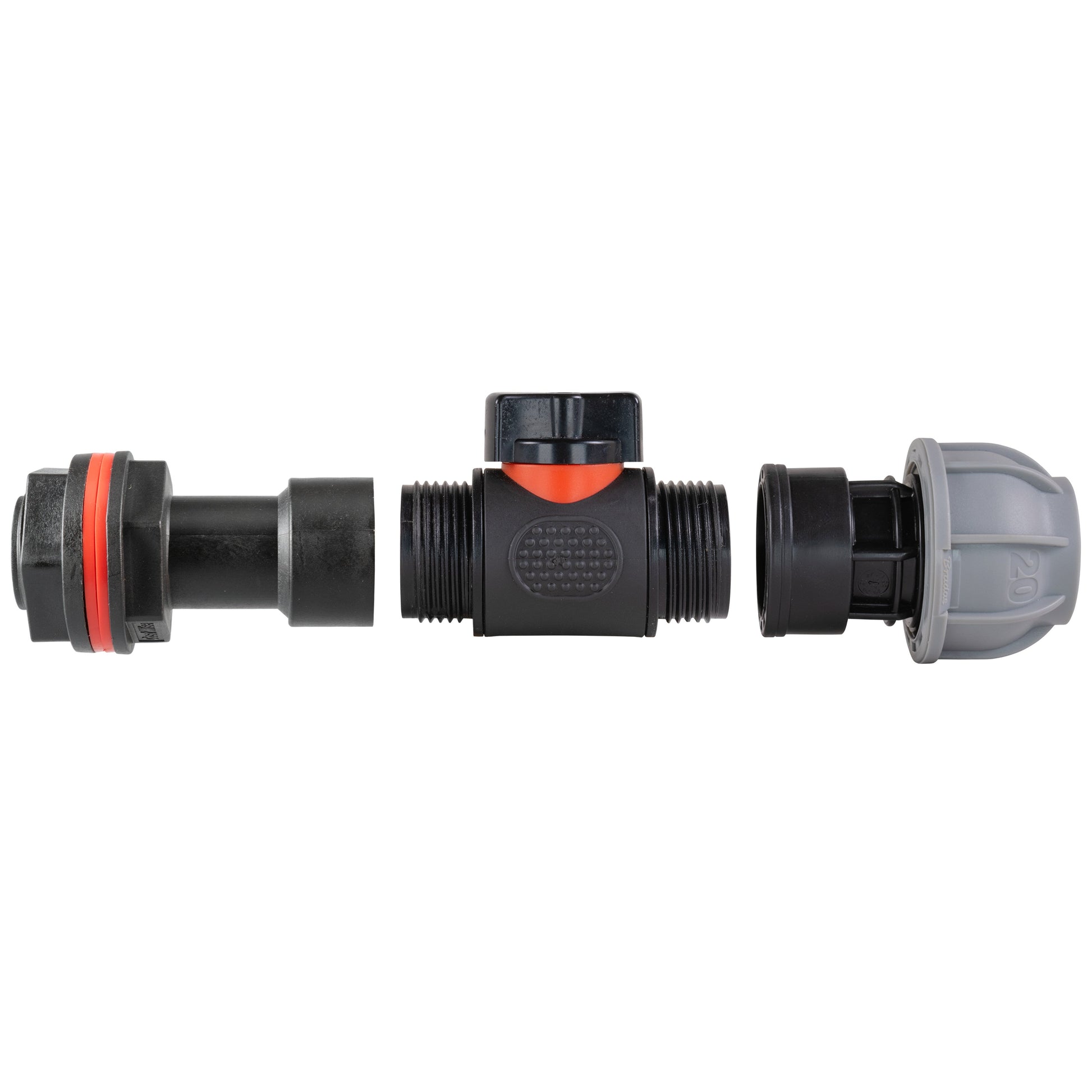 AP Supplies Water Butt Extension Kit 3/4" with In-Line Valve + 20mm MDPE and Drill Bit