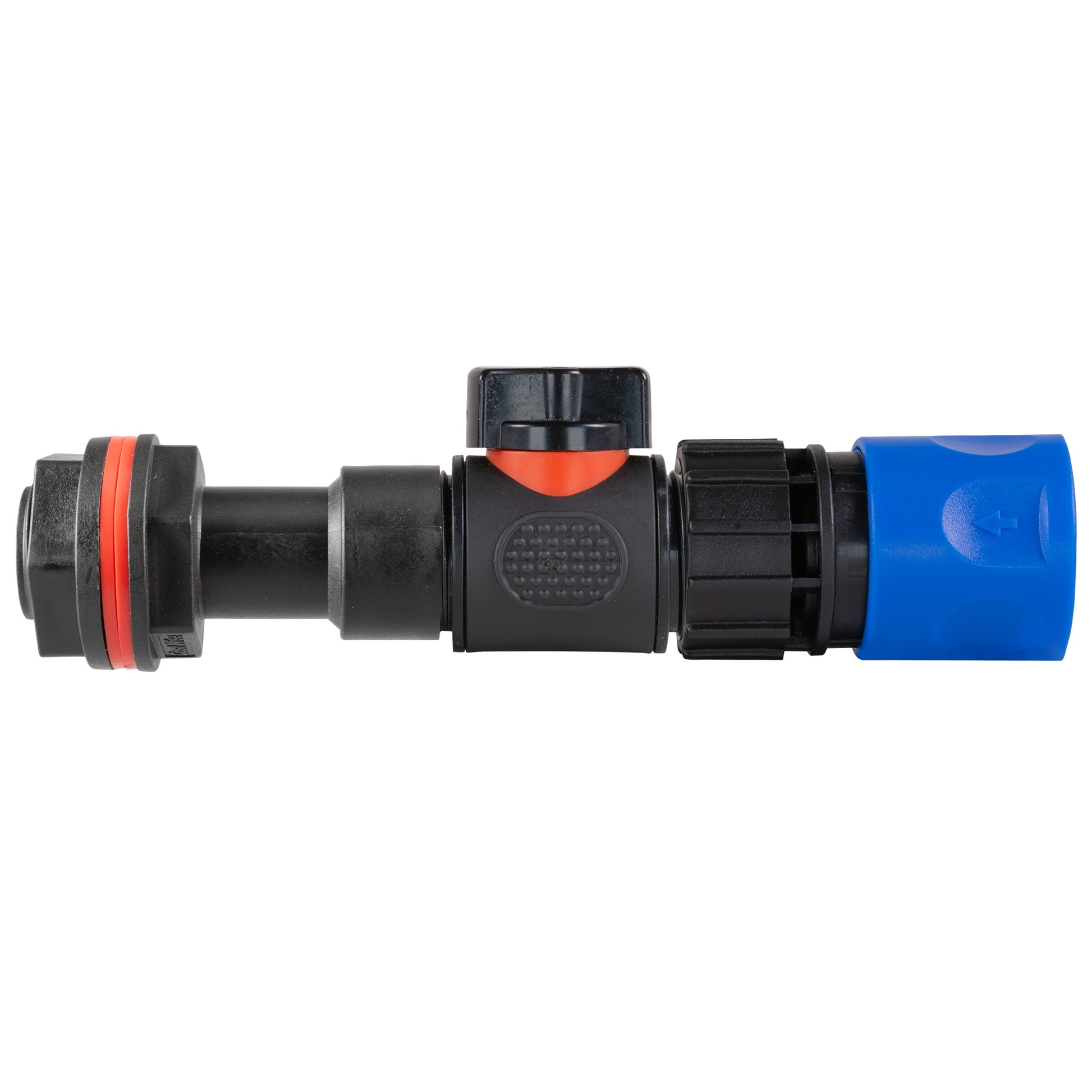 AP Supplies Water Butt Extension Kit 3/4" with In-Line Valve + Female Quick Connector Blue and Drill Bit