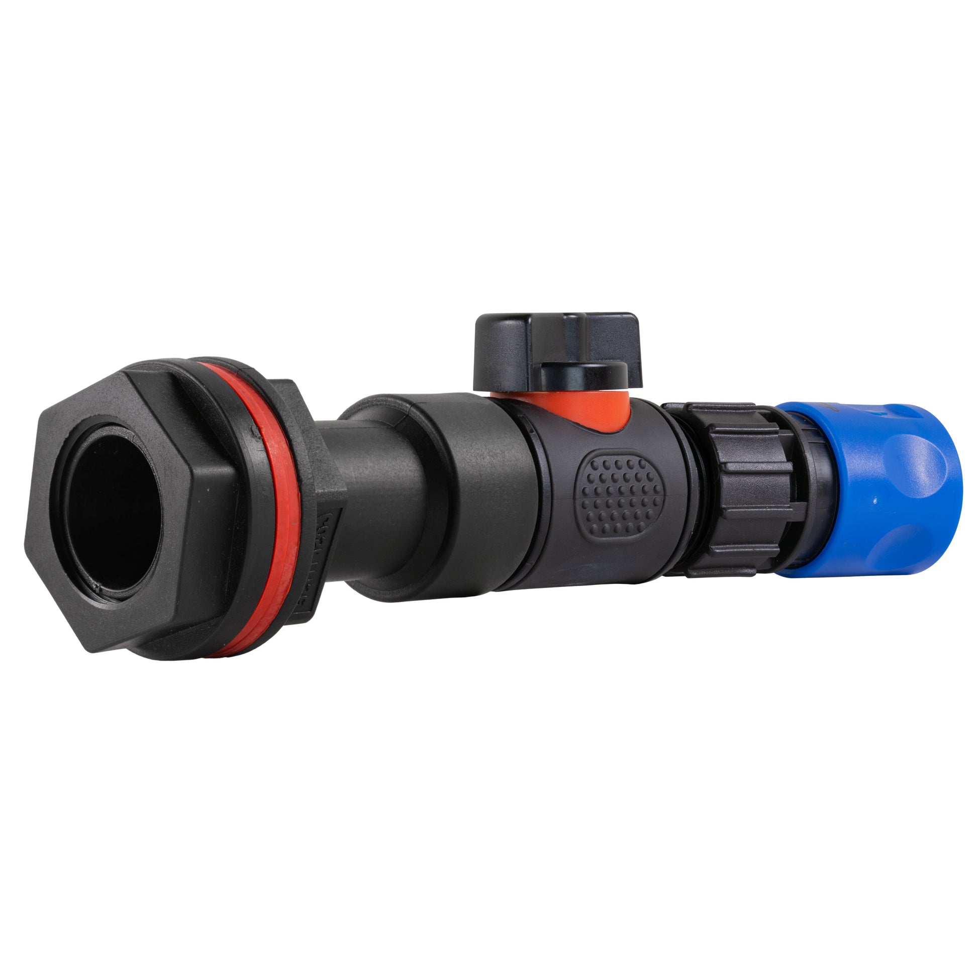 AP Supplies Water Butt Extension Kit 3/4" with In-Line Valve + Female Quick Connector Blue and Drill Bit