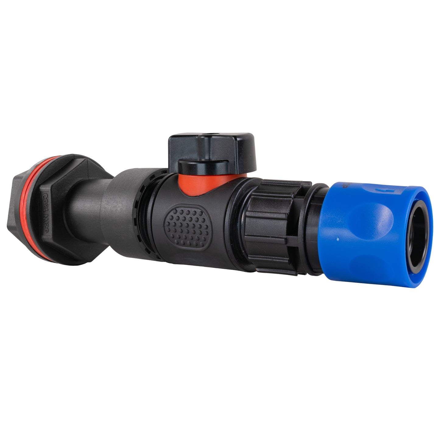 AP Supplies Water Butt Extension Kit 3/4" with In-Line Valve + Female Quick Connector Blue and Drill Bit