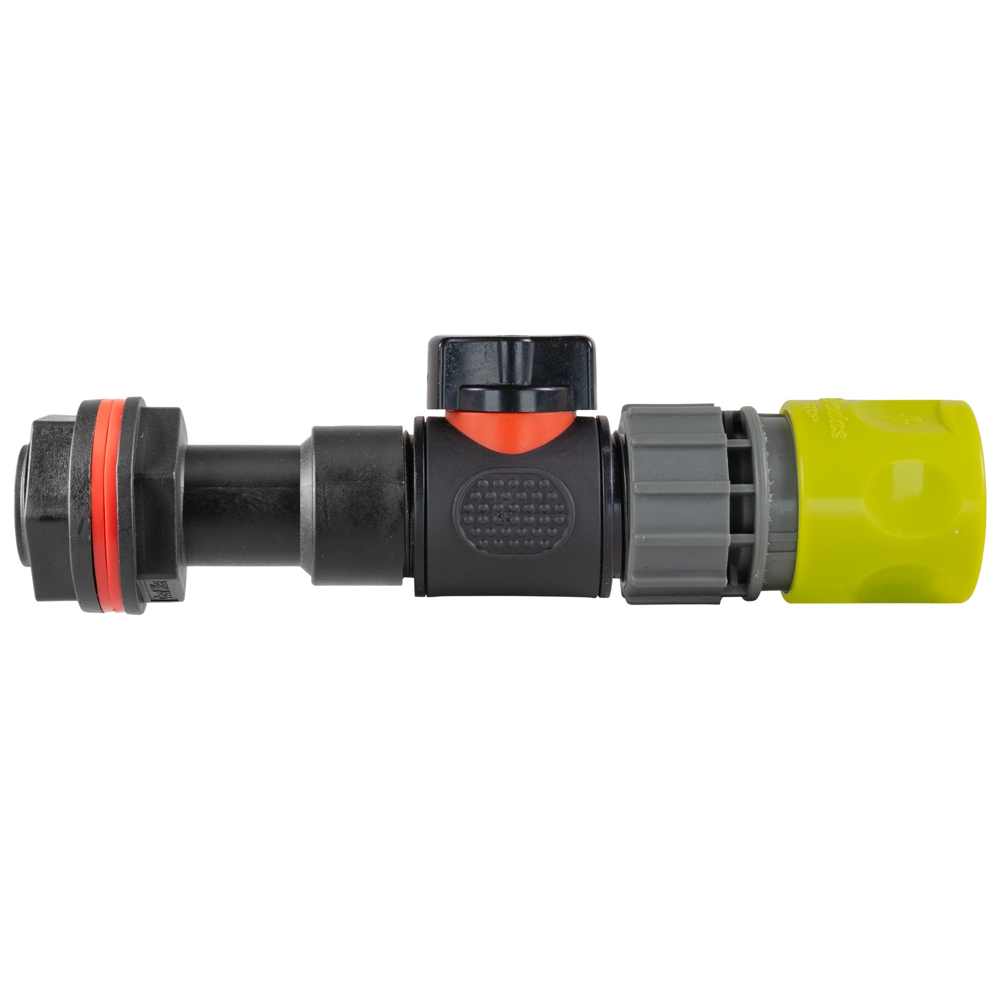 AP Supplies Water Butt Extension Kit 3/4" with In-Line Valve + Female Quick Connector Lime and Drill Bit