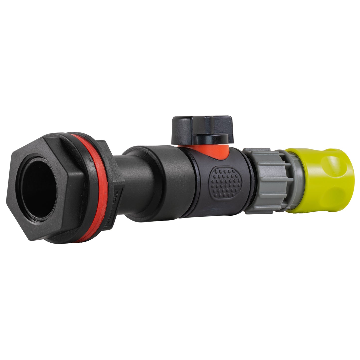 AP Supplies Water Butt Extension Kit 3/4" with In-Line Valve + Female Quick Connector Lime and Drill Bit