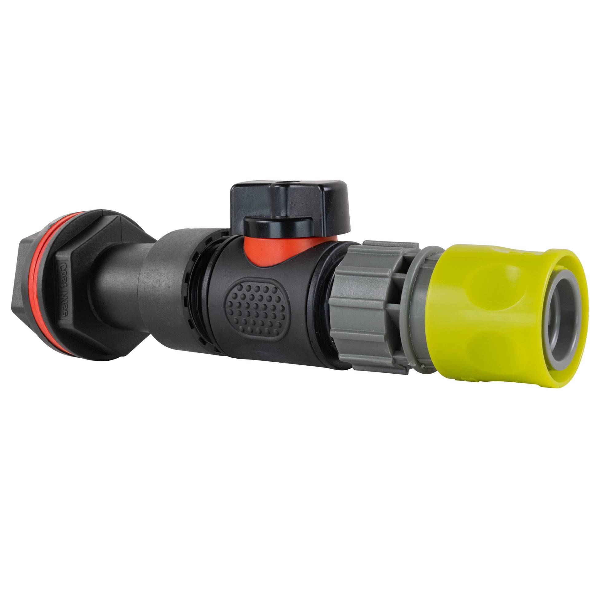 AP Supplies Water Butt Extension Kit 3/4" with In-Line Valve + Female Quick Connector Lime and Drill Bit