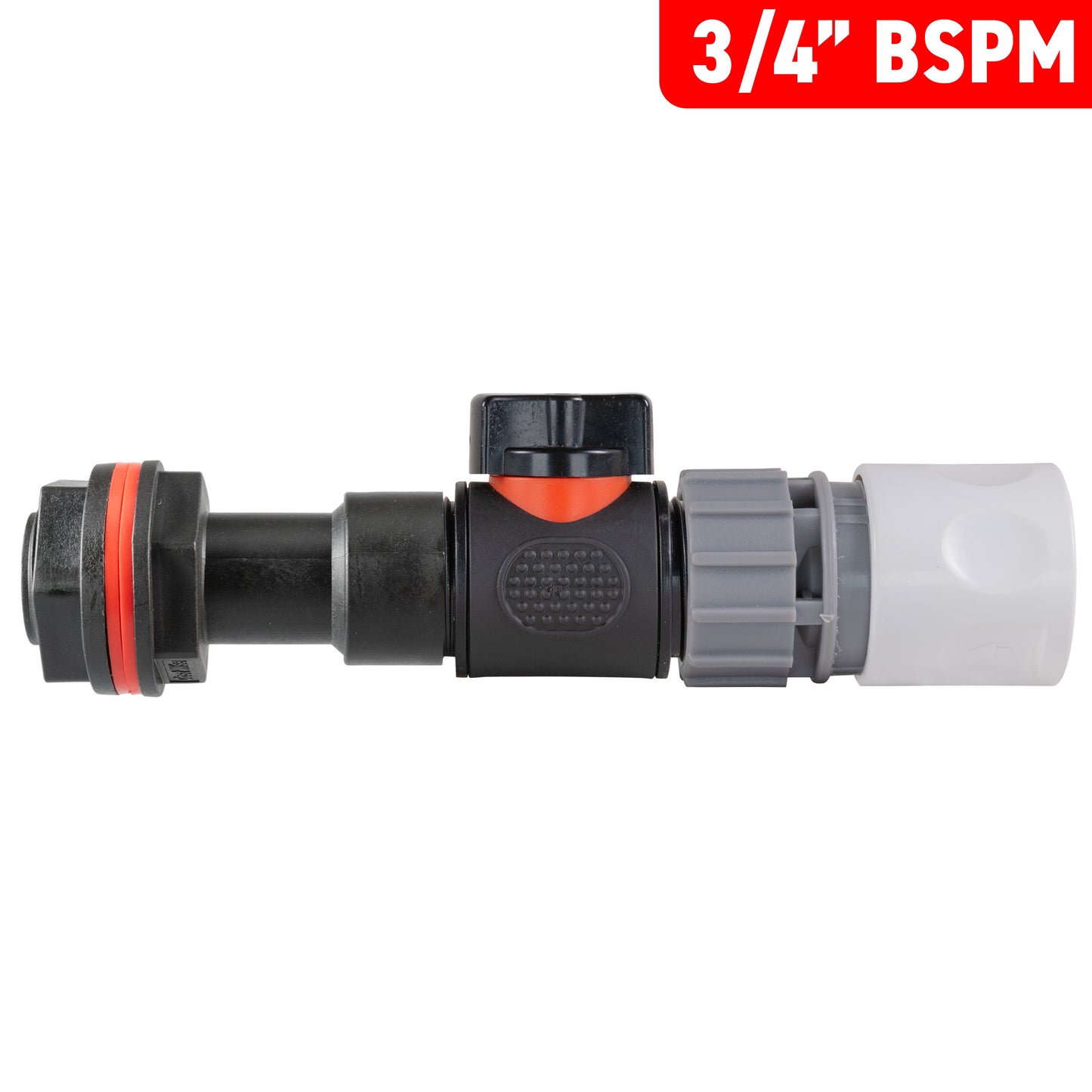 AP Supplies Water Butt Extension Kit 3/4" with In-Line Valve + Female Quick Connector WL and Drill Bit