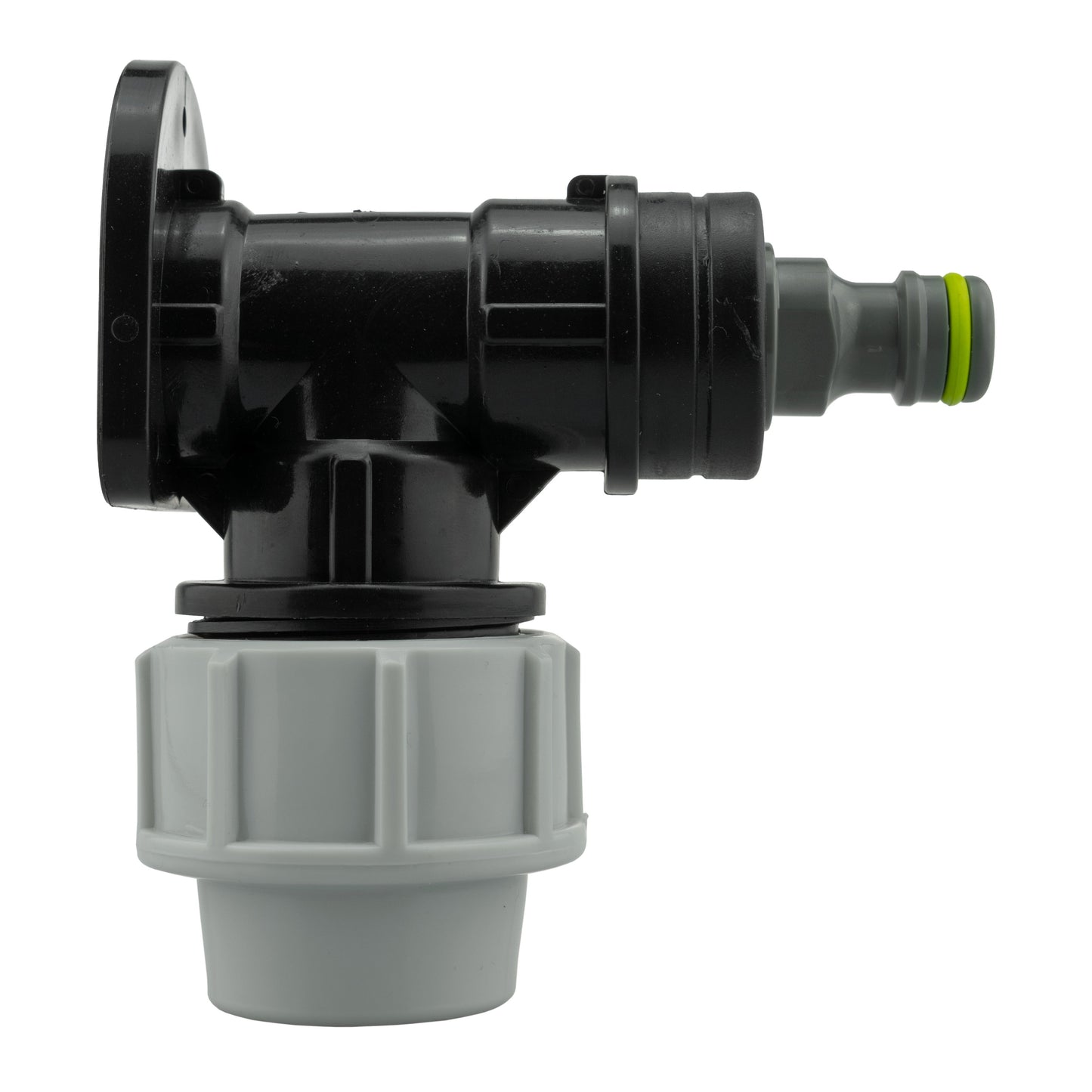 Wall Flange Kit 25mm MDPE + Quick Connector Male MDPE Pipe Connector Tap Adapter