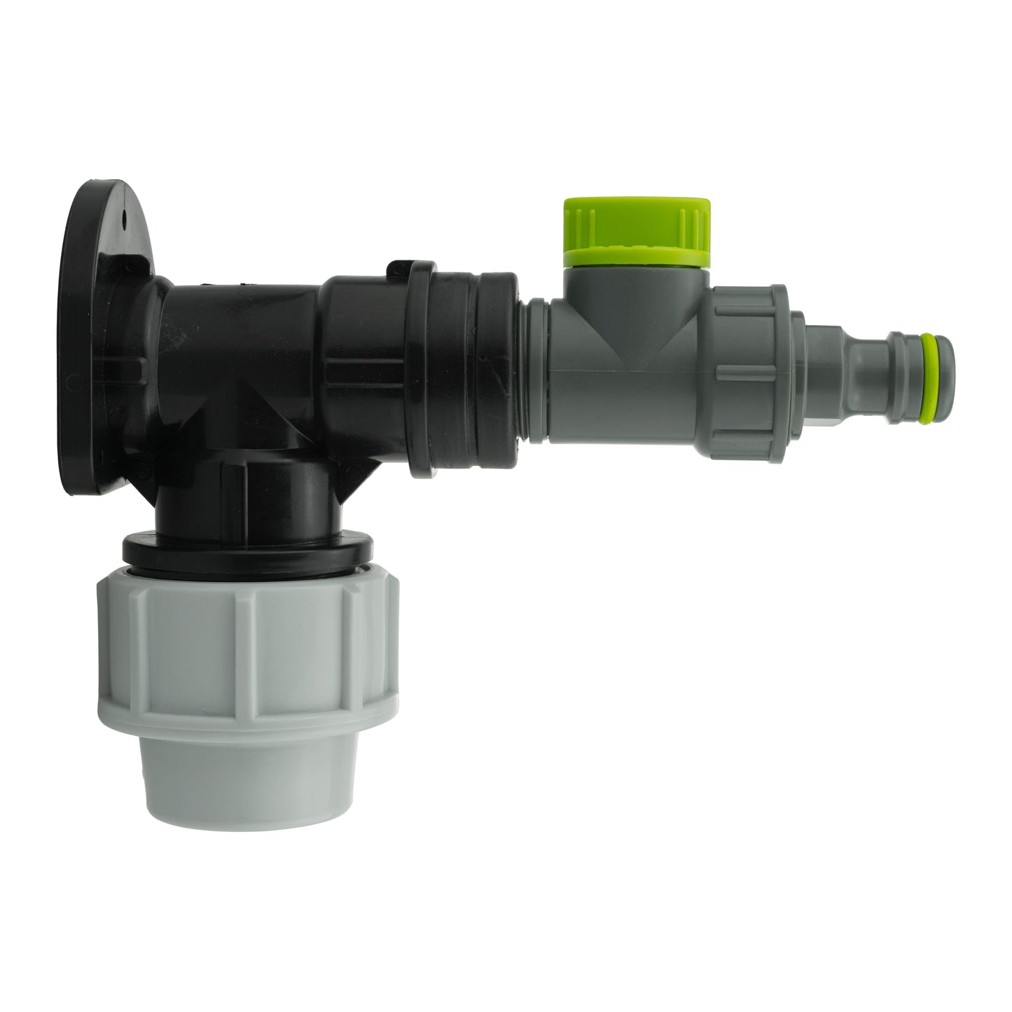 AP Supplies Wall Flange Kit 32mm MDPE + Quick Connector Valve