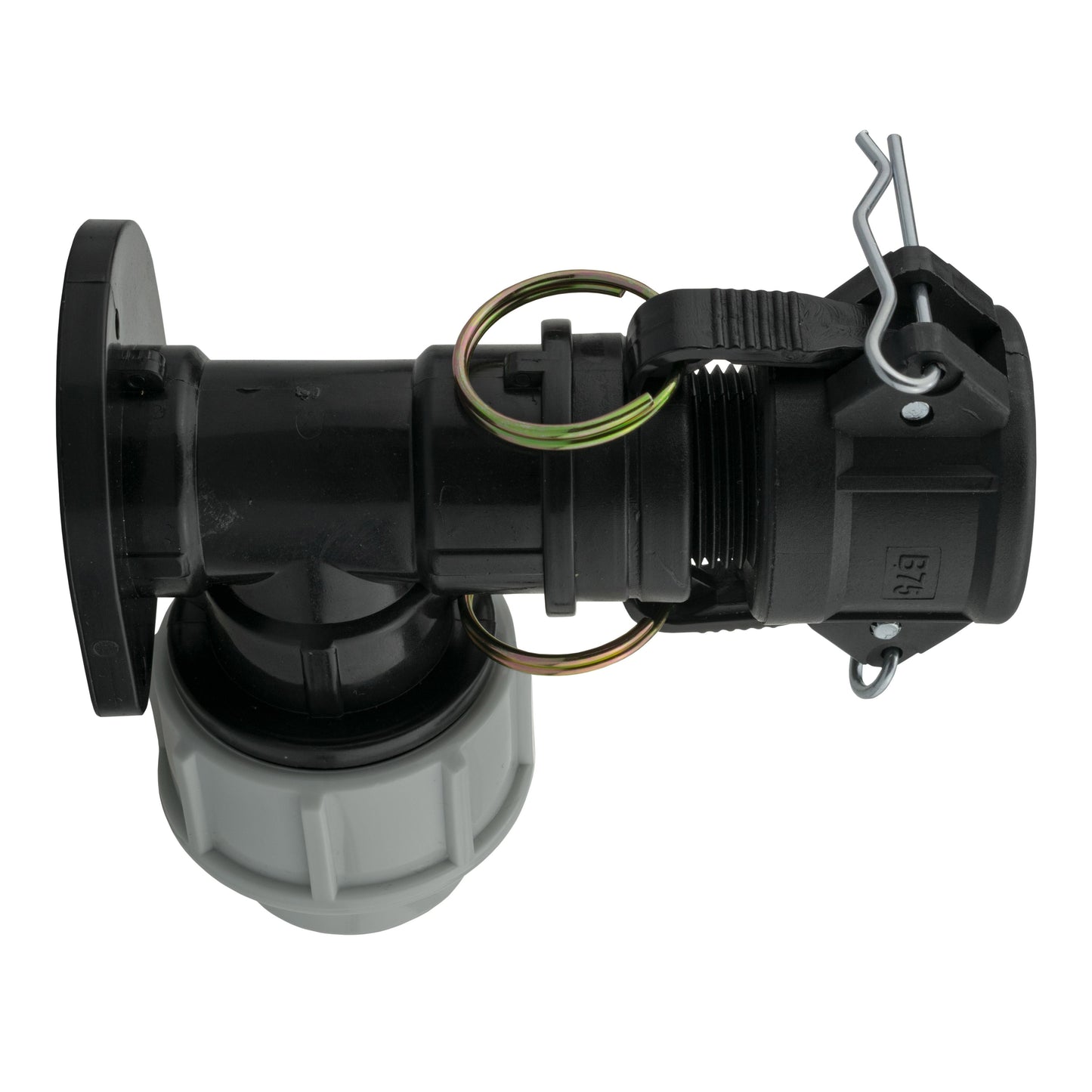 AP Supplies Wall Flange Kit 32mm MDPE + 3/4" Camlock Type B
