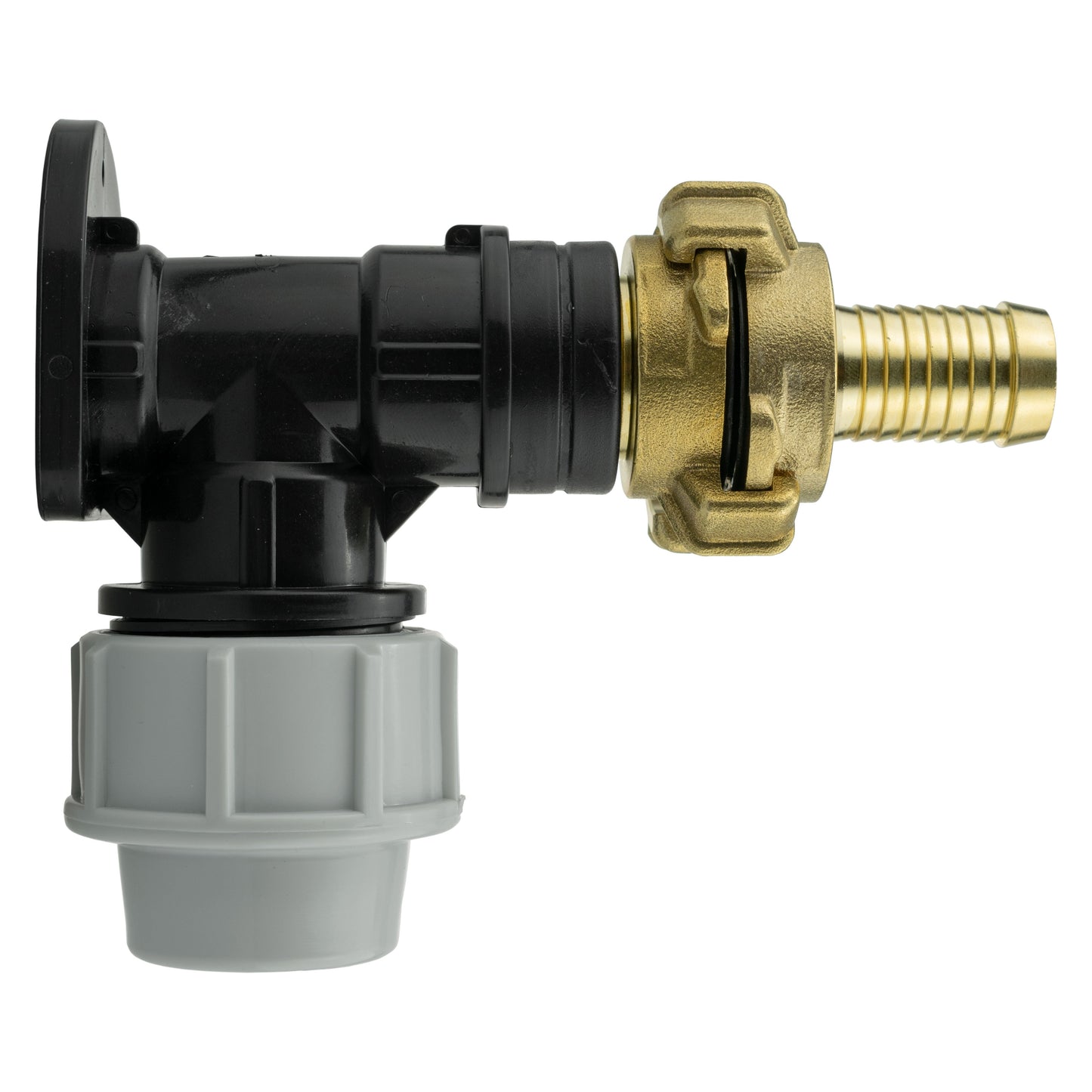 AP Supplies Wall Flange Kit 32mm MDPE + 19mm Barbed Geka Set