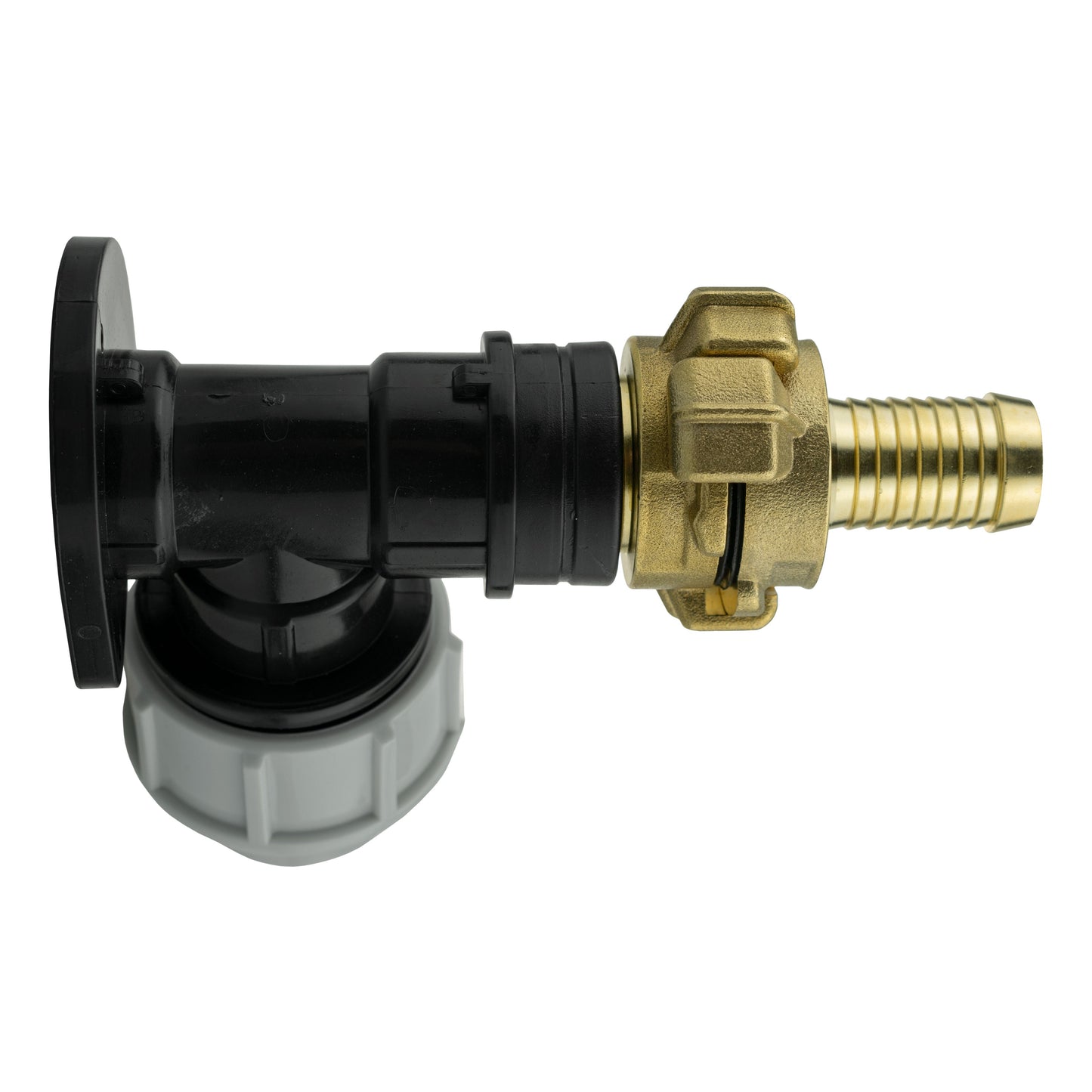 AP Supplies Wall Flange Kit 32mm MDPE + 19mm Barbed Geka Set