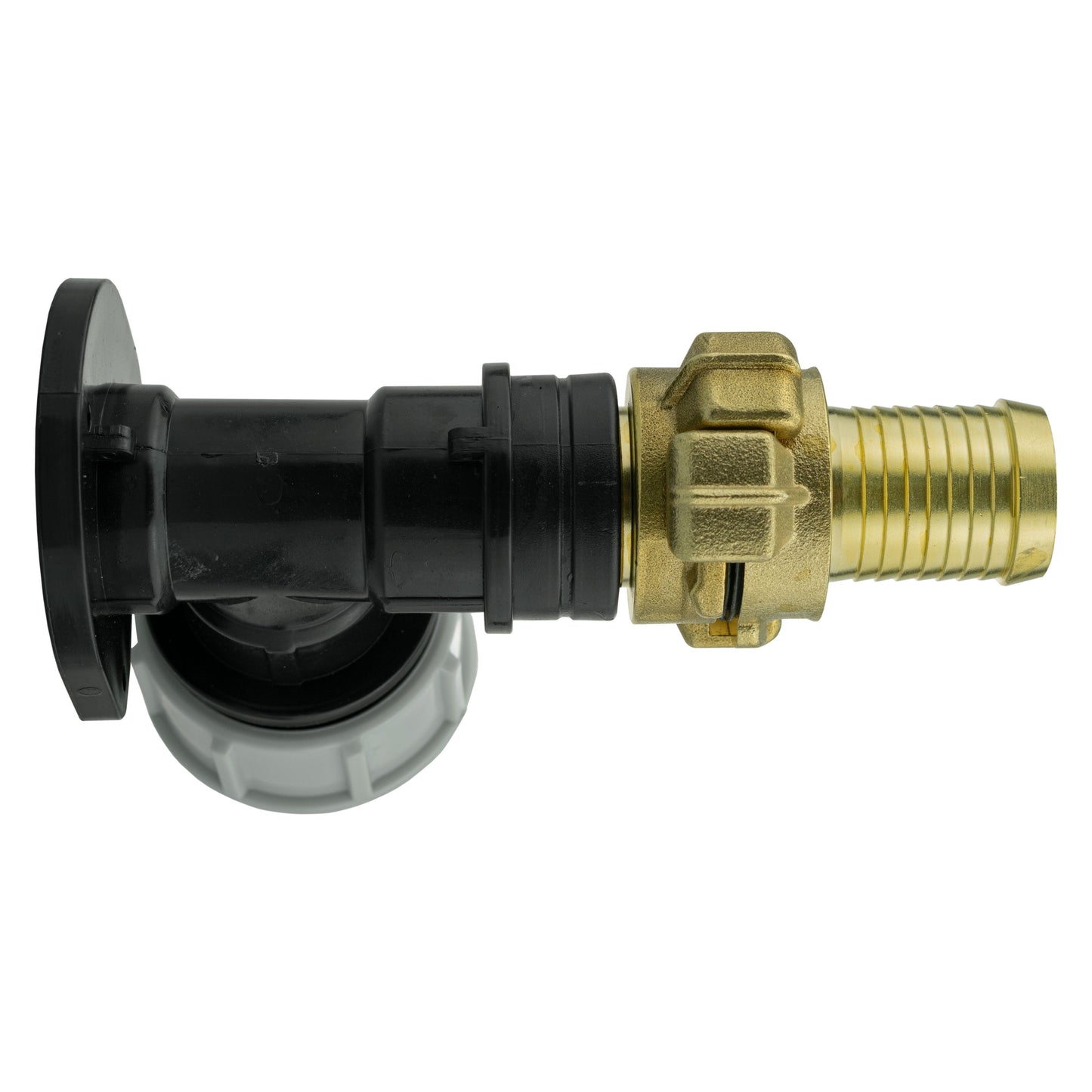 AP Supplies Wall Flange Kit 32mm MDPE + 25mm Barbed Geka Set