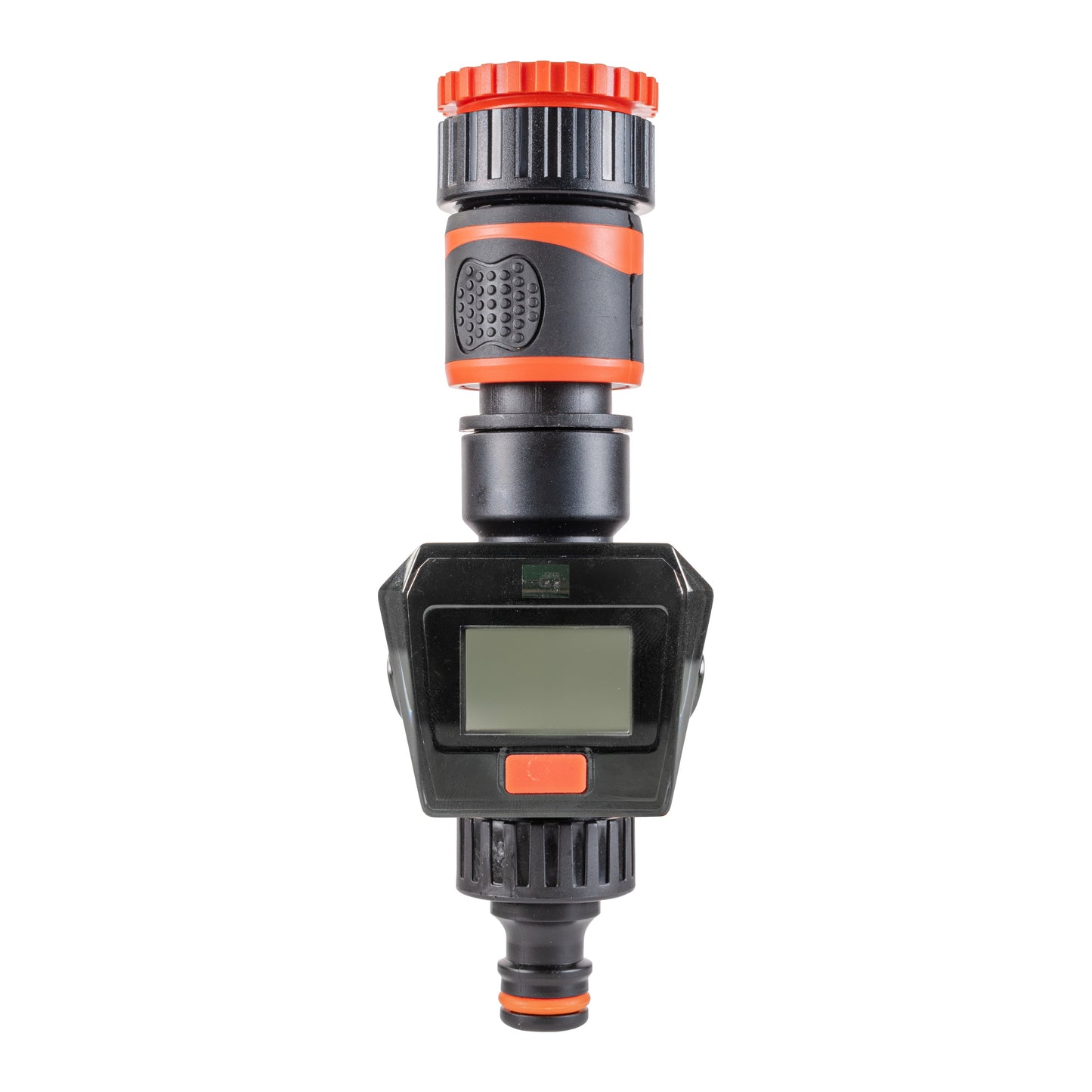Water Flow Meter Black Orange Drip Irrigation Fitting Garden Irrigation Kit