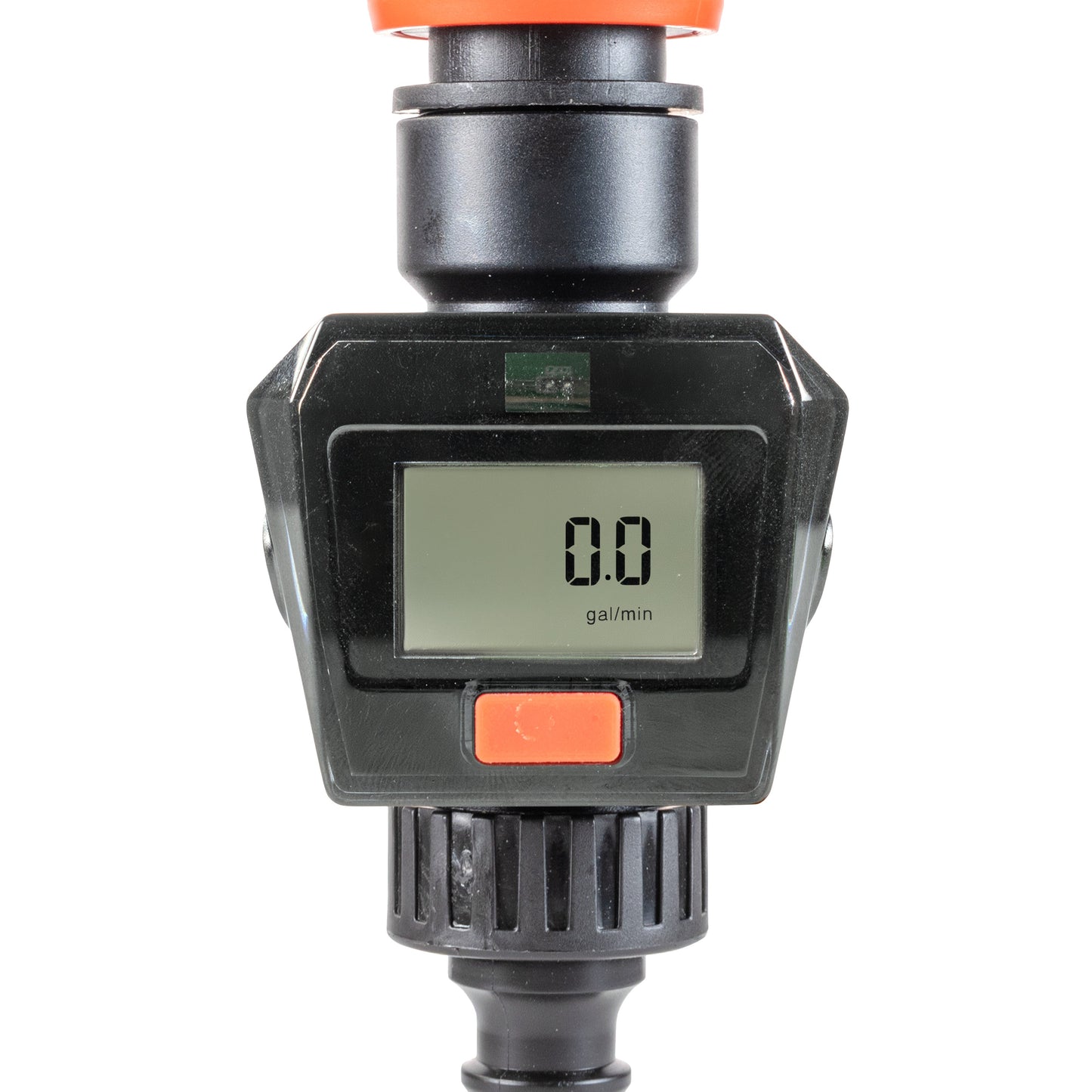 Water Flow Meter Black Orange Drip Irrigation Fitting Garden Irrigation Kit