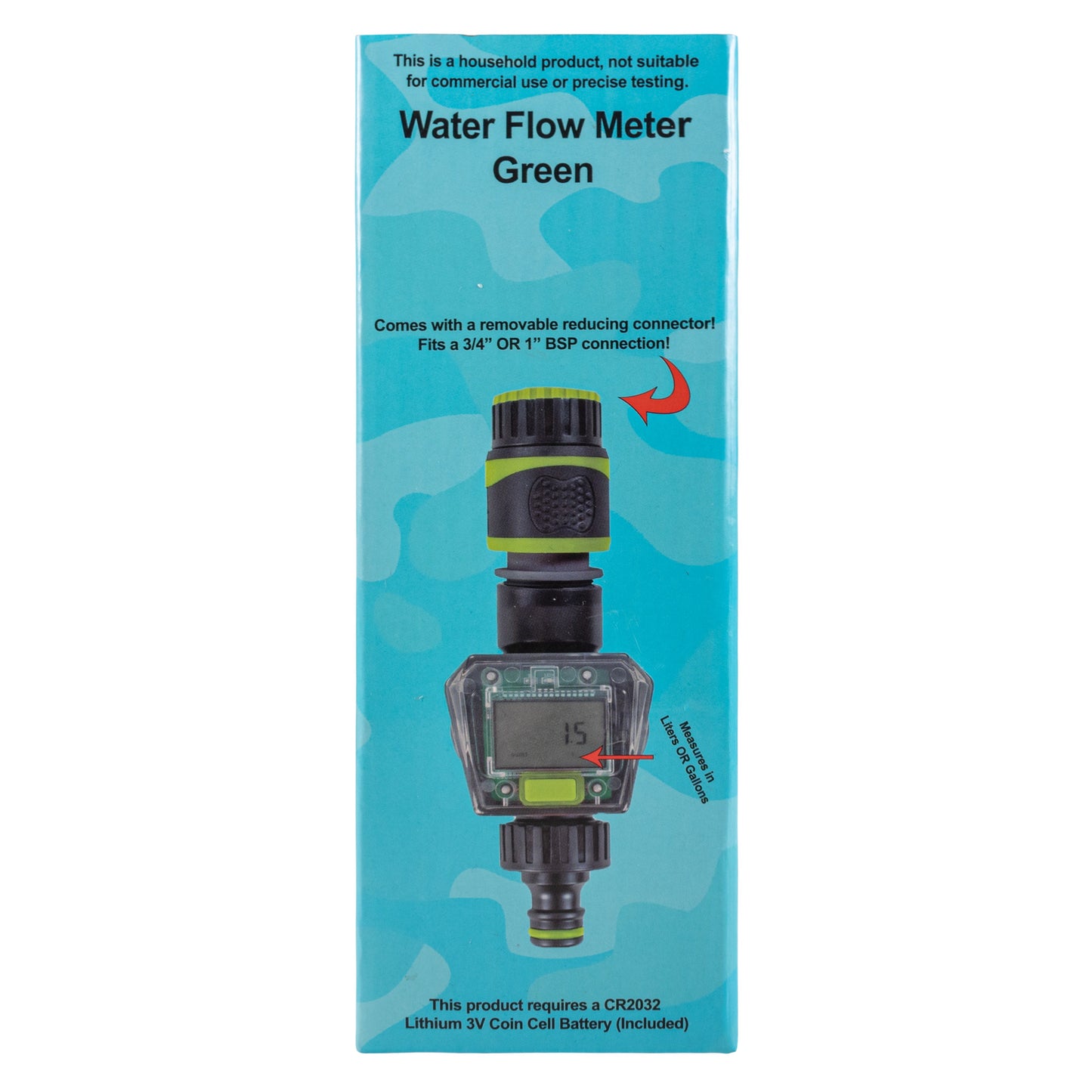 Water Flow Meter Green Drip Irrigation Fitting Garden Irrigation Kit