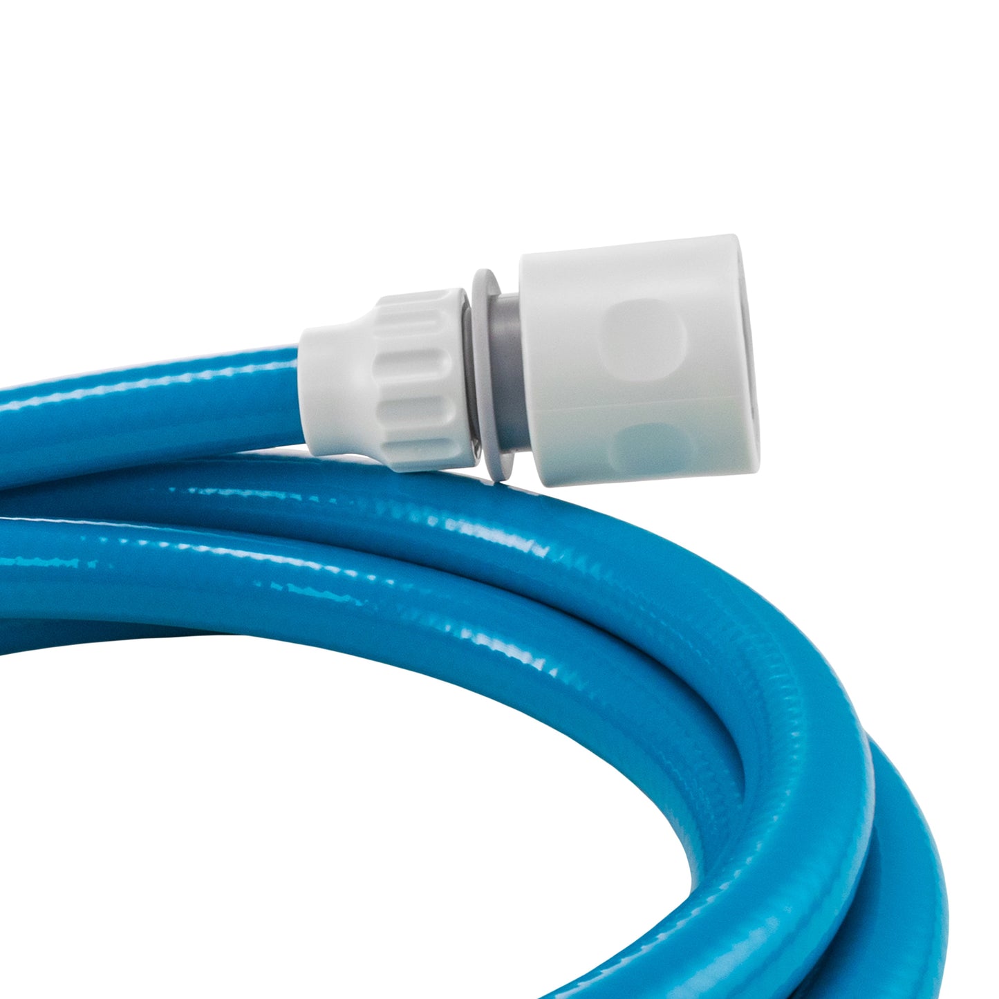 AP Supplies Water Hose Blue Set 10mm Pipe - 5m + 2 connectors