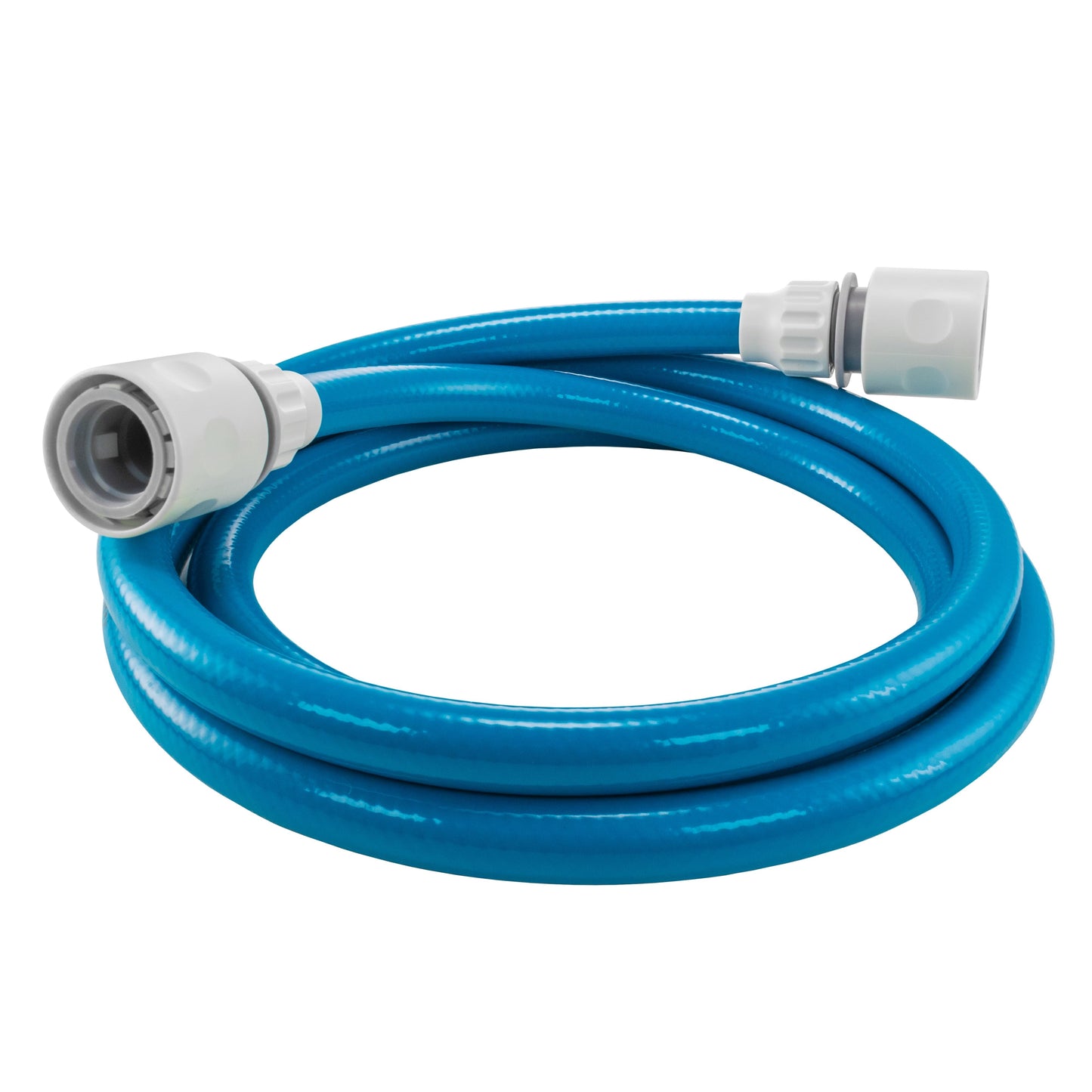 AP Supplies Water Hose Blue Set 10mm Pipe - 15m + 2 connectors