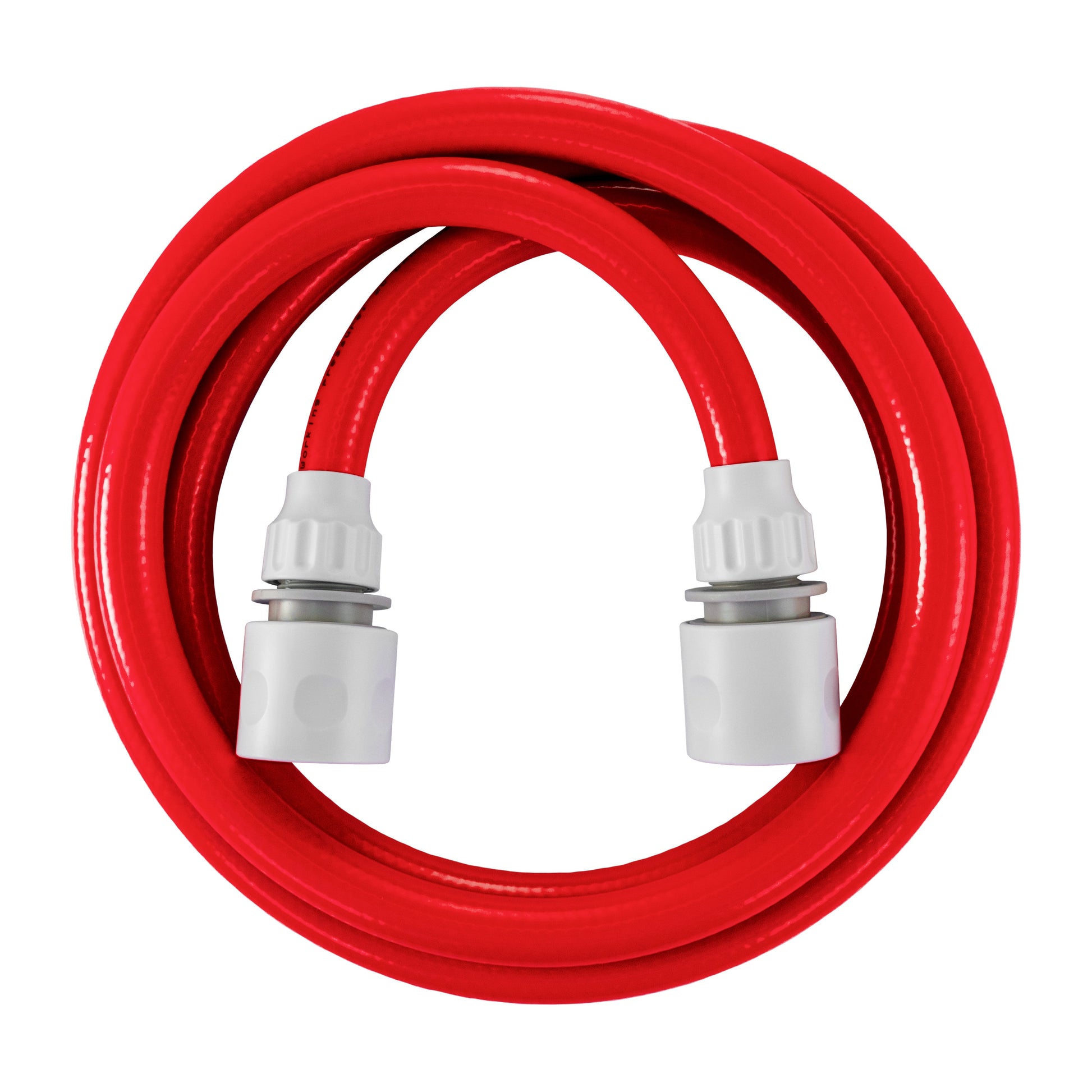 AP Supplies Water Hose Red Set 10mm Pipe - 1m + 2 connectors