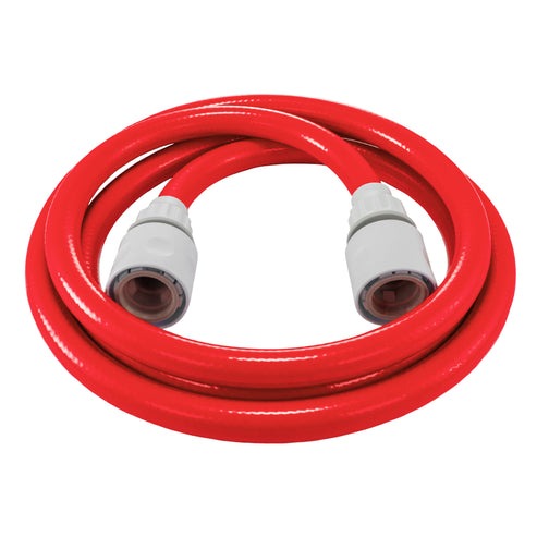 AP Supplies Water Hose Red Set 10mm Pipe - 3m + 2 connectors - 1 set