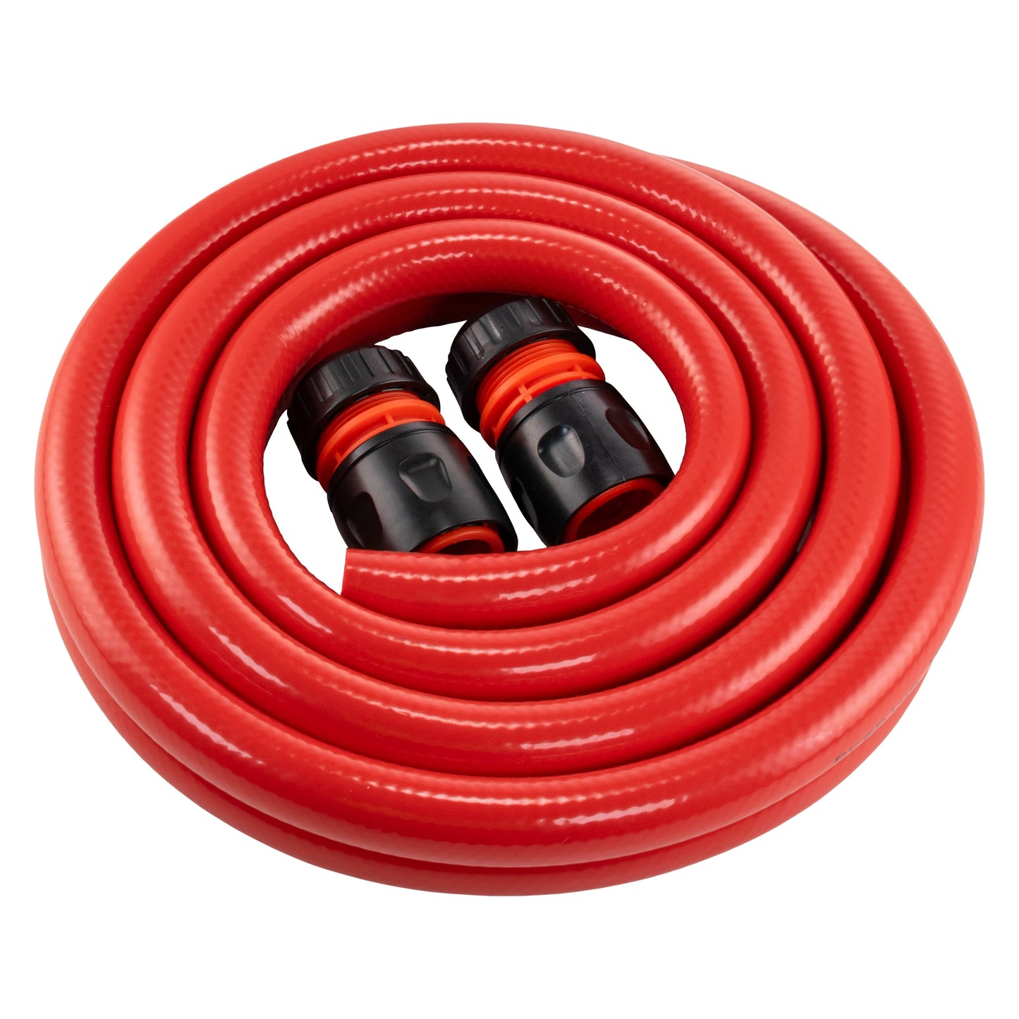 AP Supplies Water Hose Red Set 12.5mm Pipe (Black Connectors) - 2m + 2 connectors