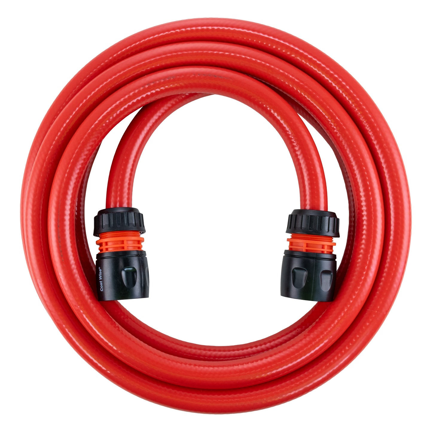 AP Supplies Water Hose Red Set 12.5mm Pipe (Black Connectors) - 1m + 2 connectors