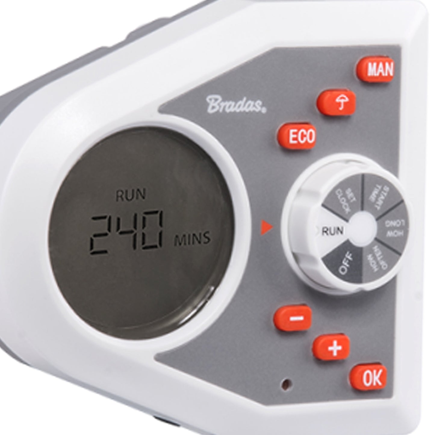 White Line 1-Way Electronic Control Water Timer Garden Hose Pipe Water Connector