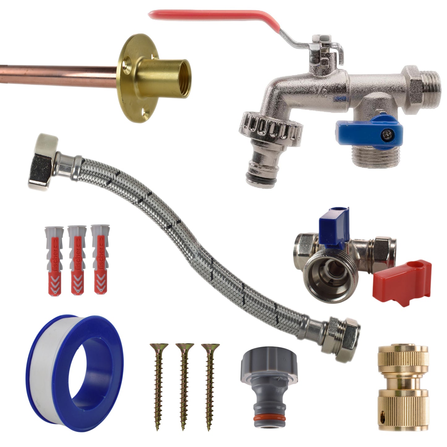 AP Supplies Double Lever Tap STANDARD Connection Kit