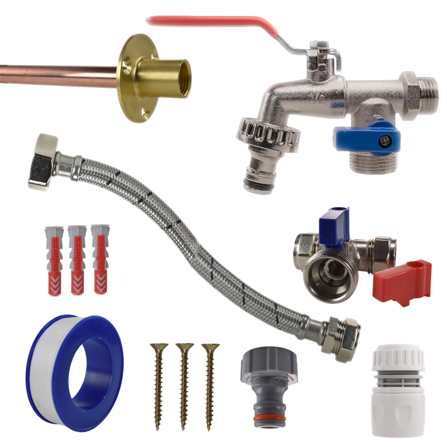 AP Supplies Double Lever Tap STANDARD Connection Kit
